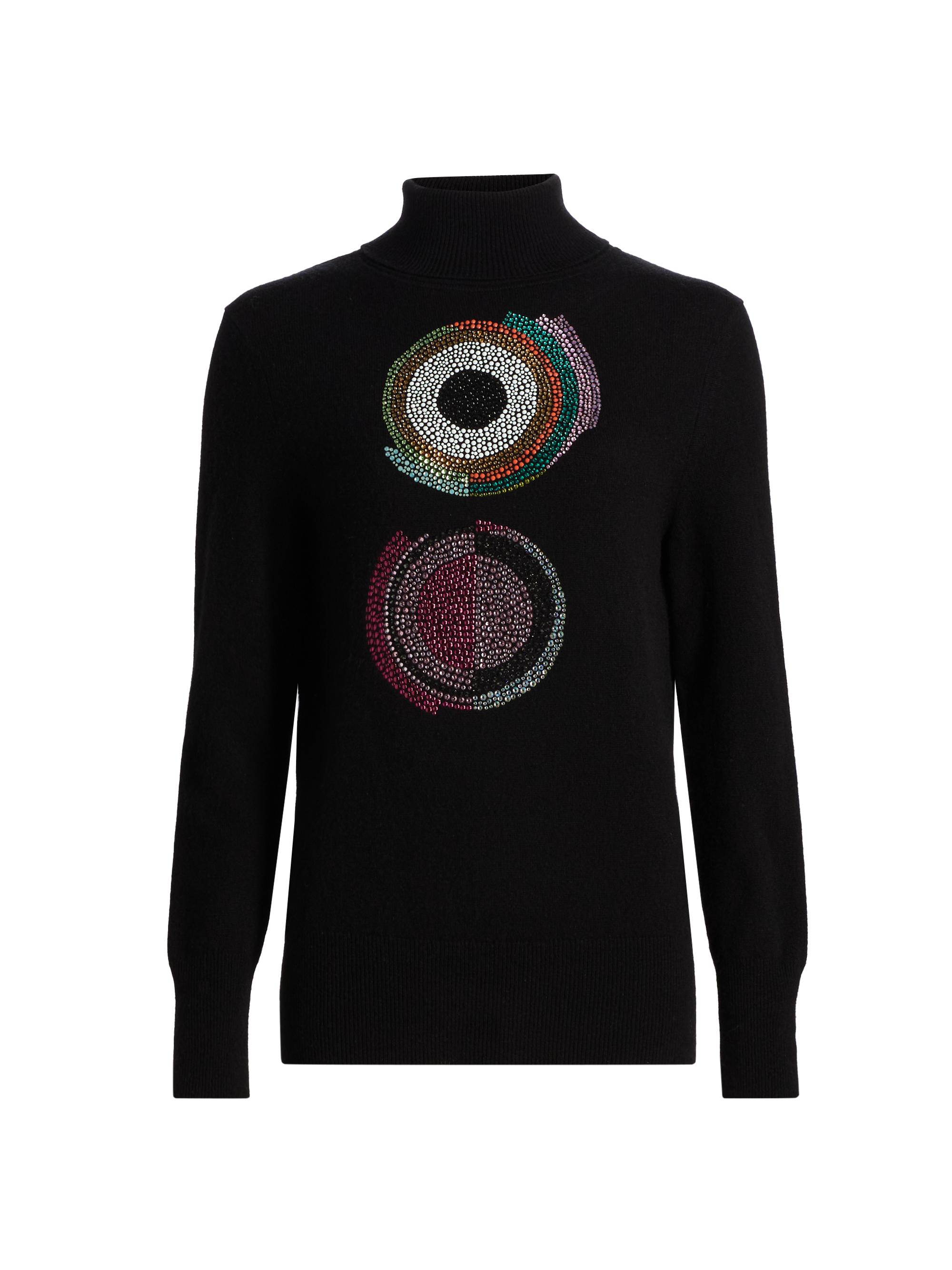 Libertine Women's Sonia Crystal-Embellished Cashmere Sweater - Black Blk