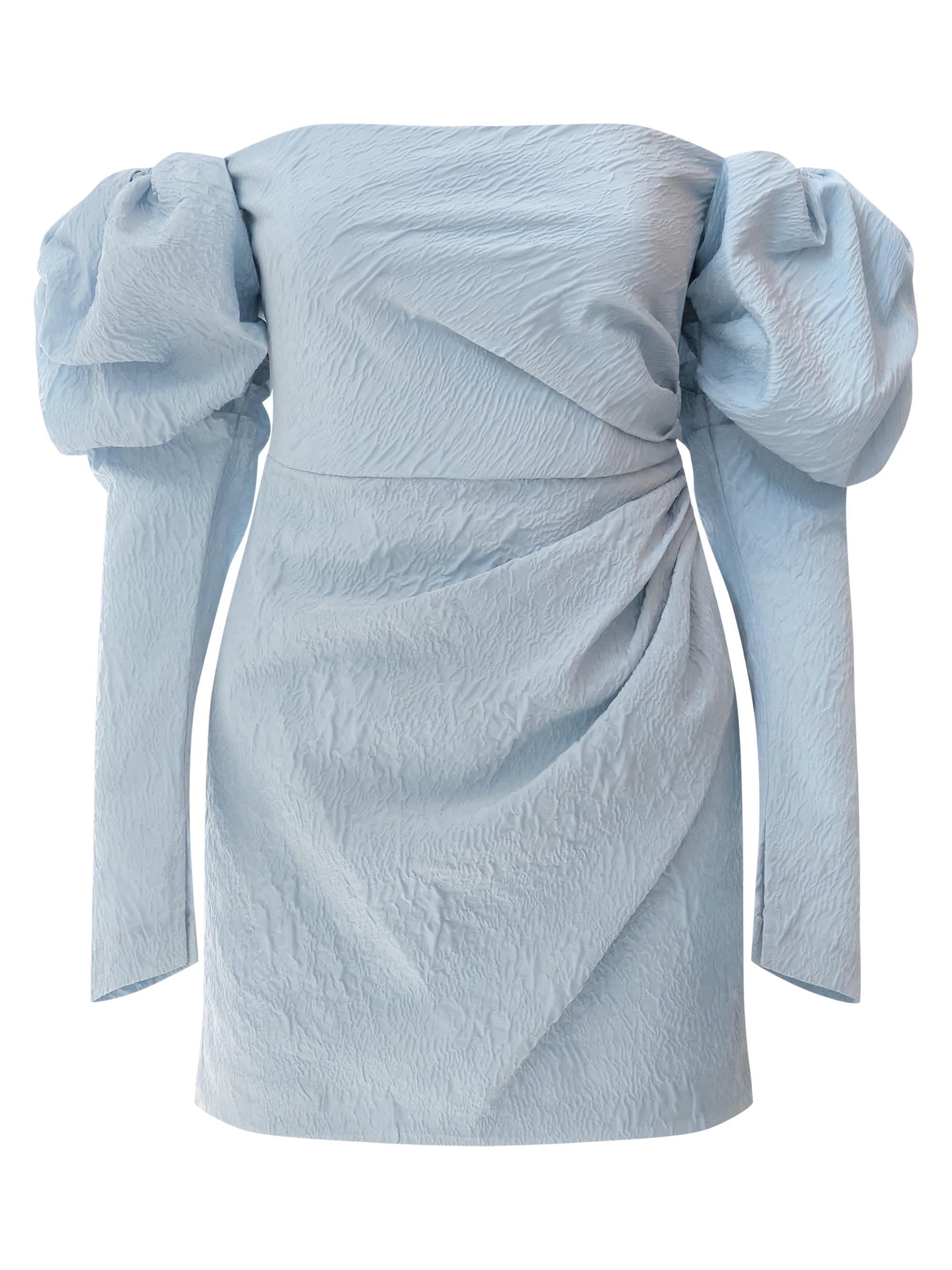 BCBGMAXAZRIA Women's Bianca Off-The-Shoulder Minidress - Powder Blue