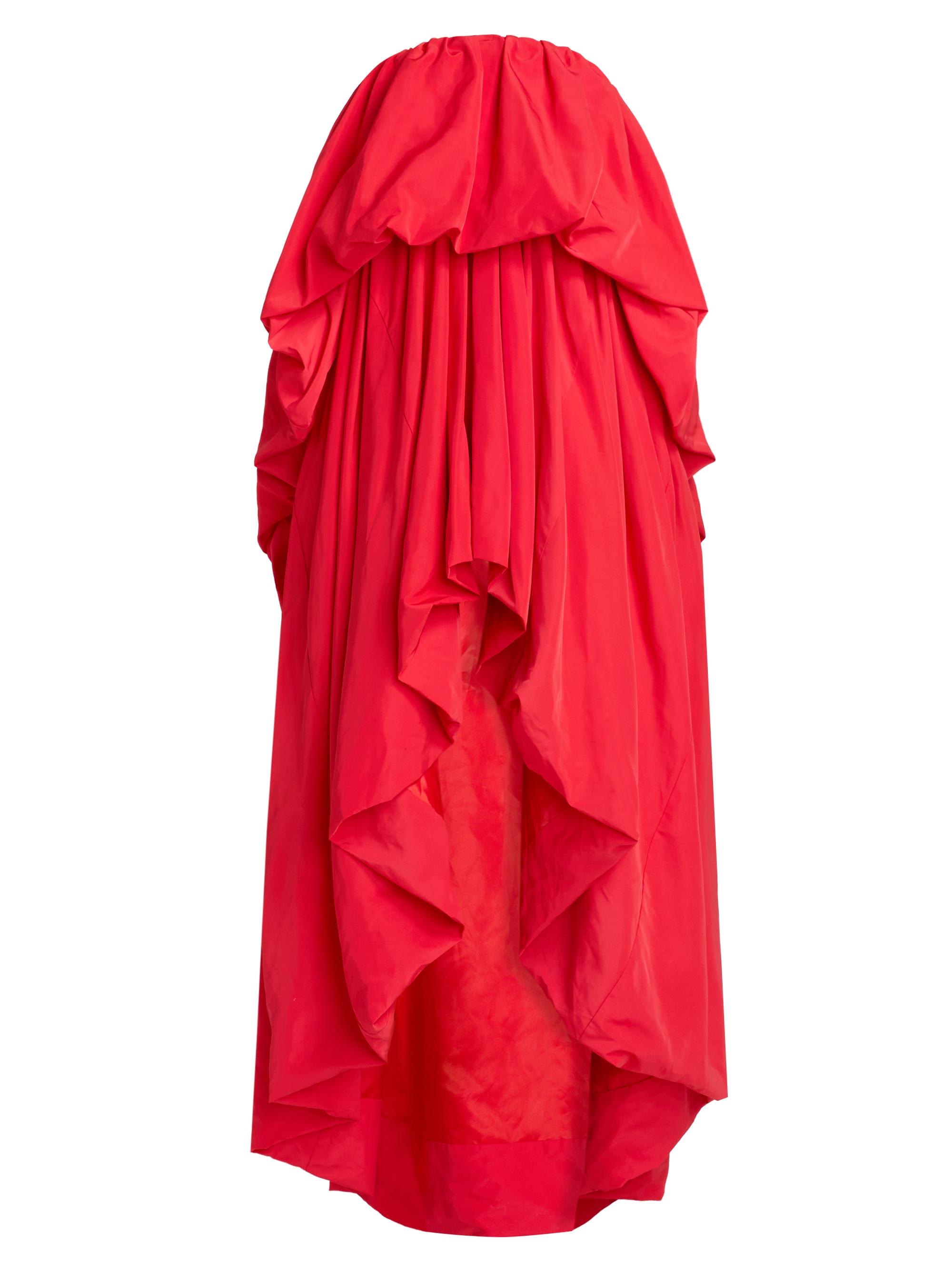 BCBGMAXAZRIA Women's Talia Tiered Bubble Gown - Coral