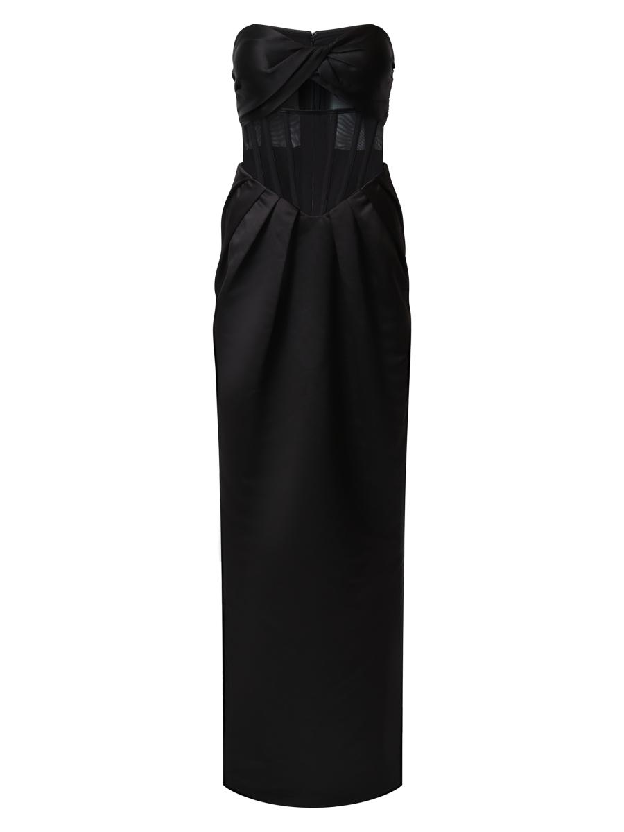 Bcbgmaxazria Women's Elizabeth Strapless Gown In Black