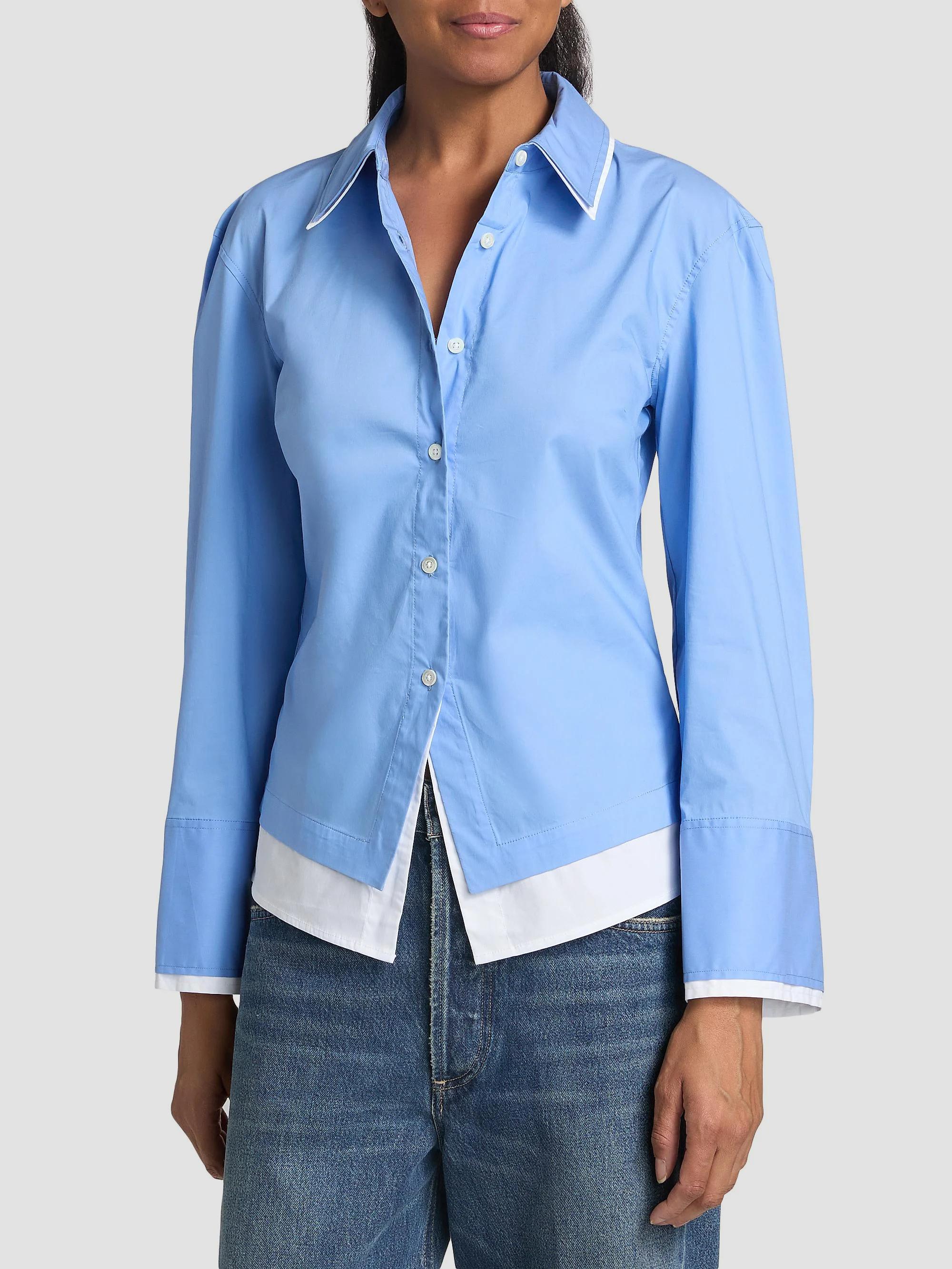 Veronica Beard Bonnie Layered Button-Front Shirt | Saks Fifth Avenue