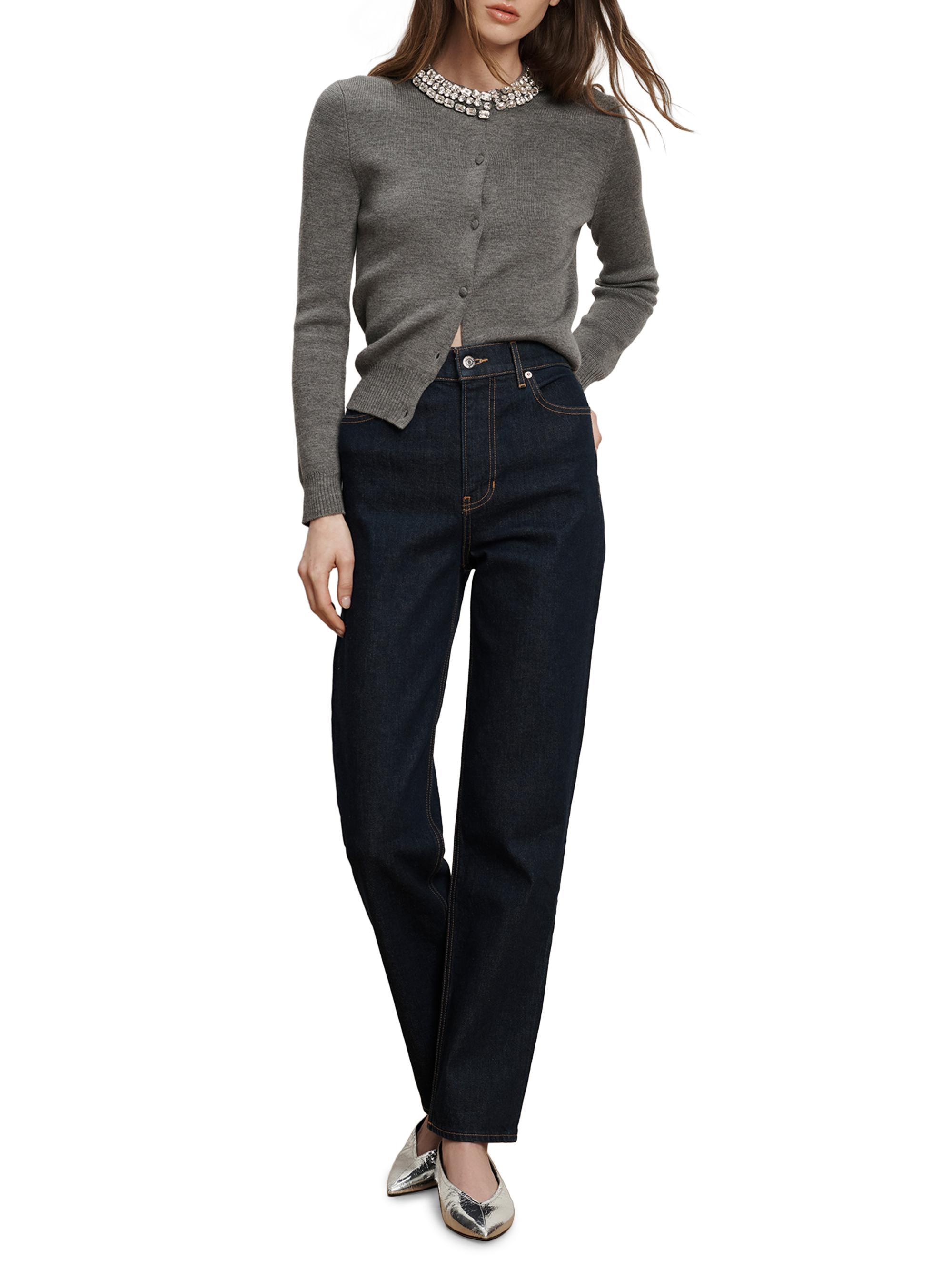 Daro Embellished Merino Wool Cardigan