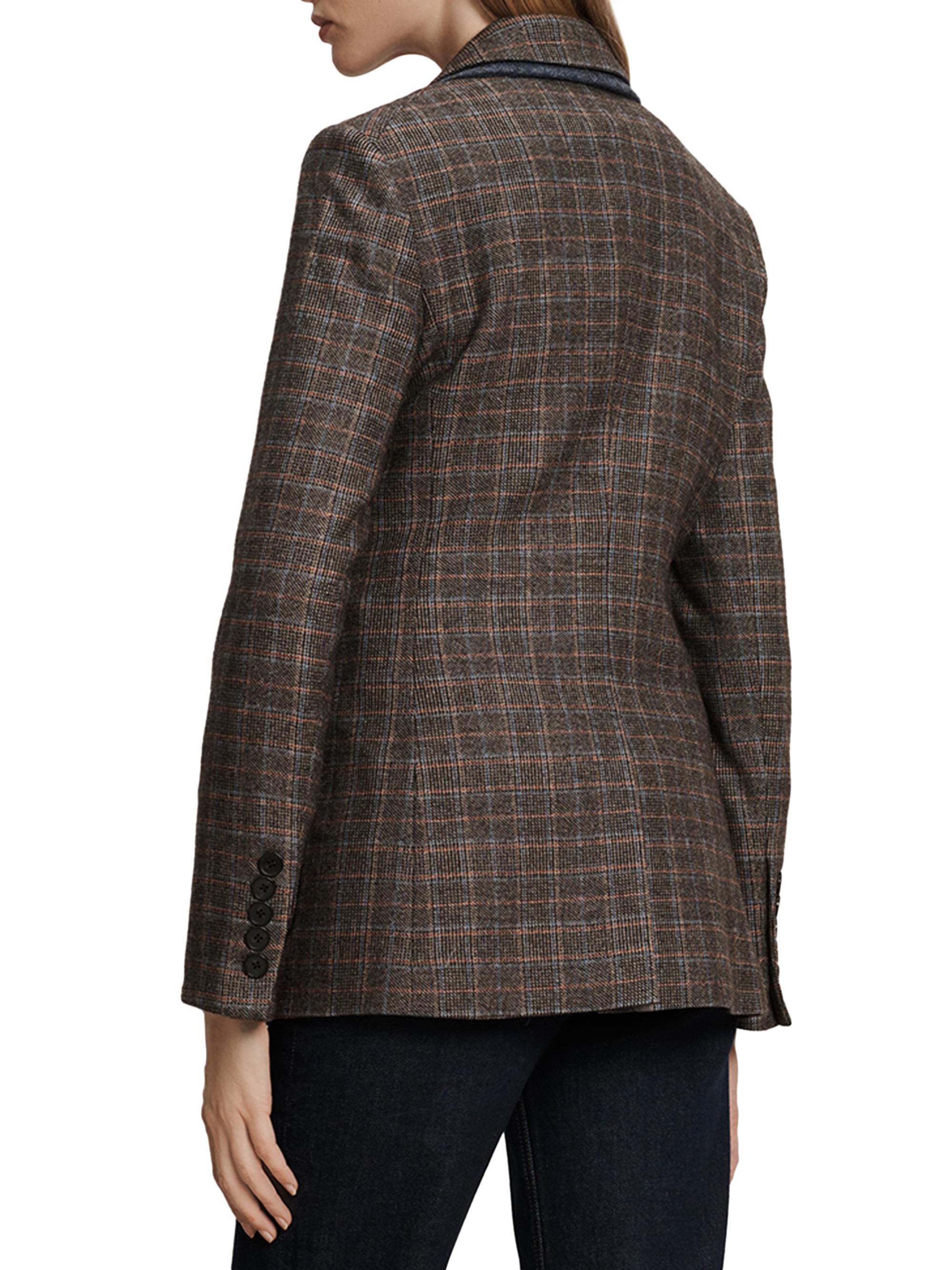 Veronica Beard Hedi Checked Wool-Blend Dickey Jacket | Saks Fifth