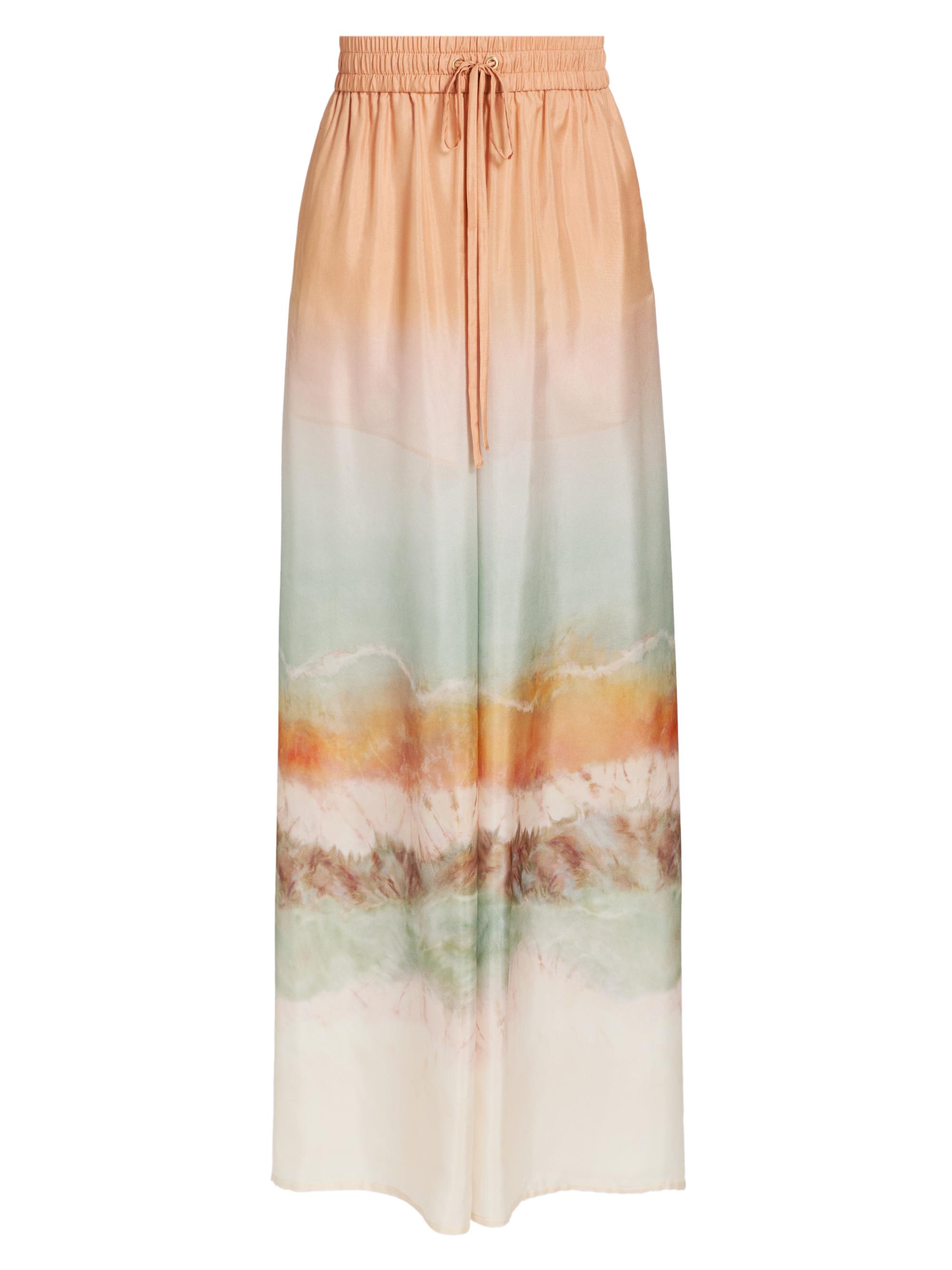 Zimmermann Women's Daylight Gradient Print Silk Relaxed Pants - Tie Dye