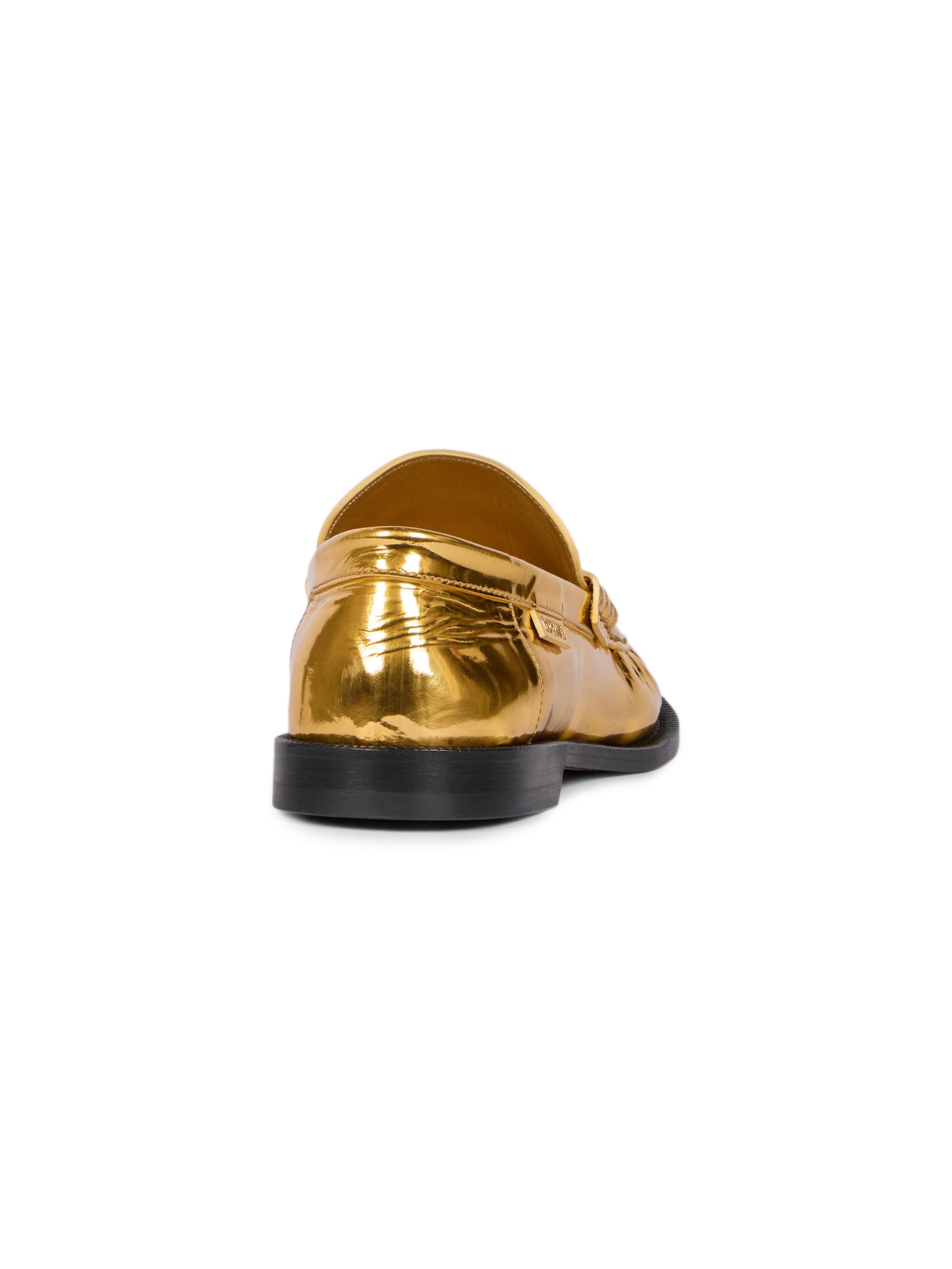 LOEWE Campo Metallic Leather Penny Loafers | Saks Fifth Avenue
