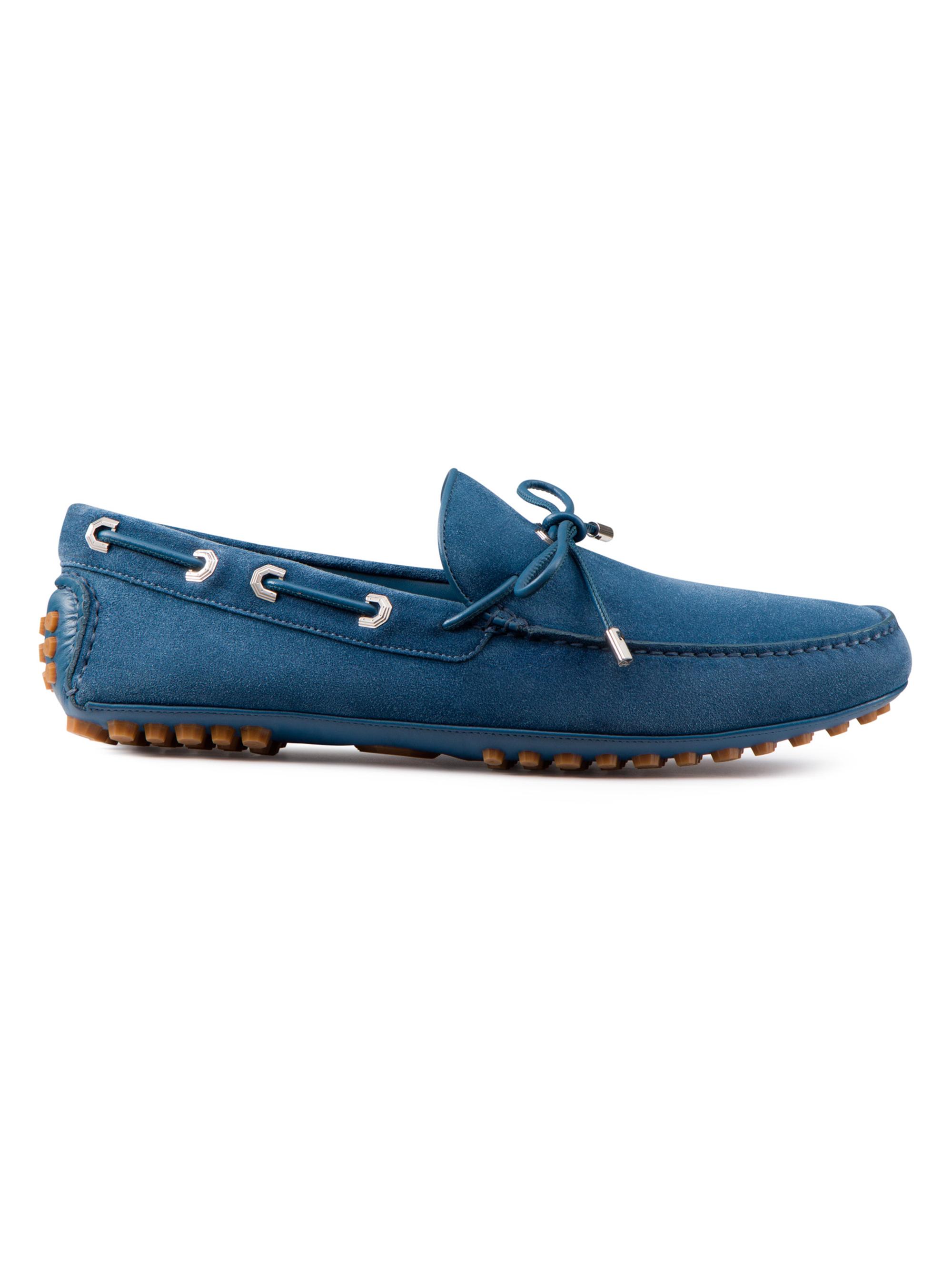 Stefano Ricci Men's Calf Leather Loafers - Blue | Thumbnail 5