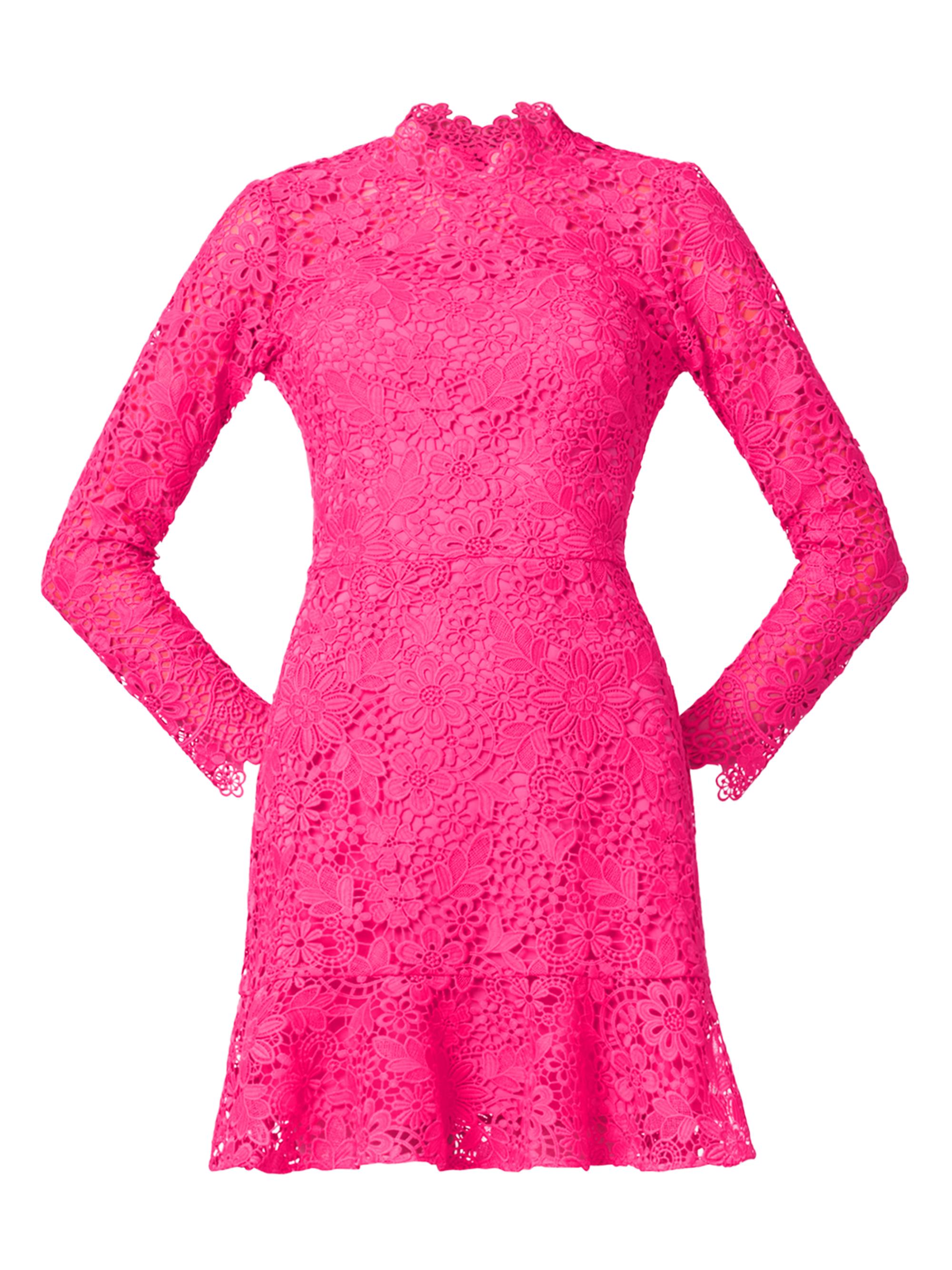 red and pink lace dress Long silk slip dress - Love red and dusty pink Ceres lace main image 0