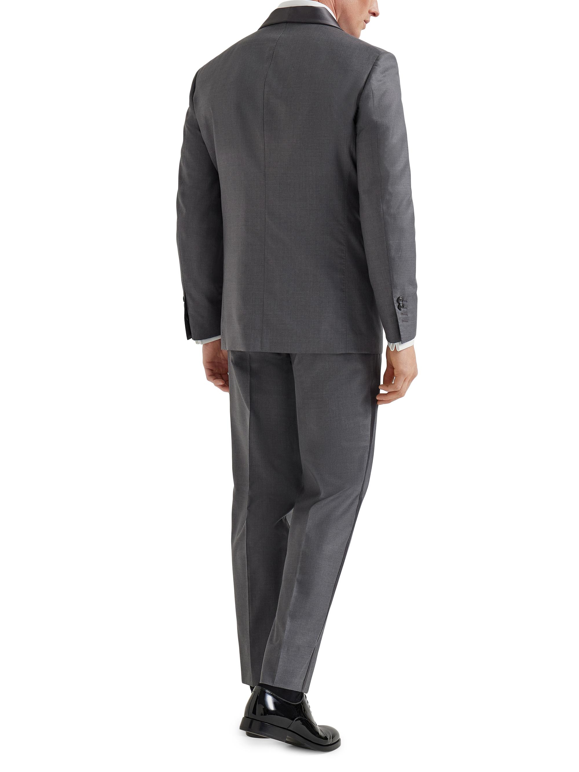 Brunello Cucinelli Tuxedo with Shawl Lapel Jacket and Pleated