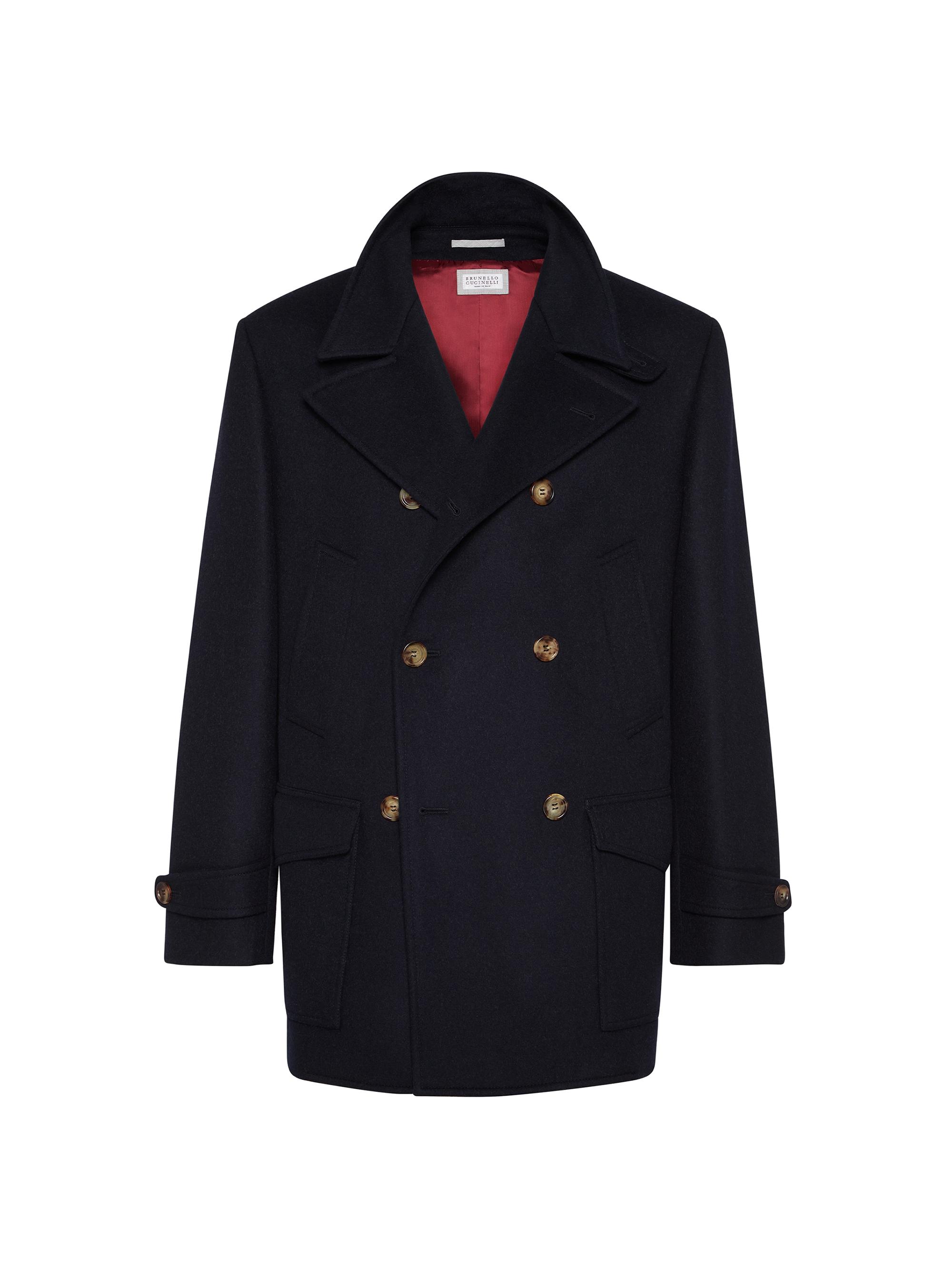 Brunello Cucinelli Cashmere Wide Wale Corduroy Pea Coat | Saks