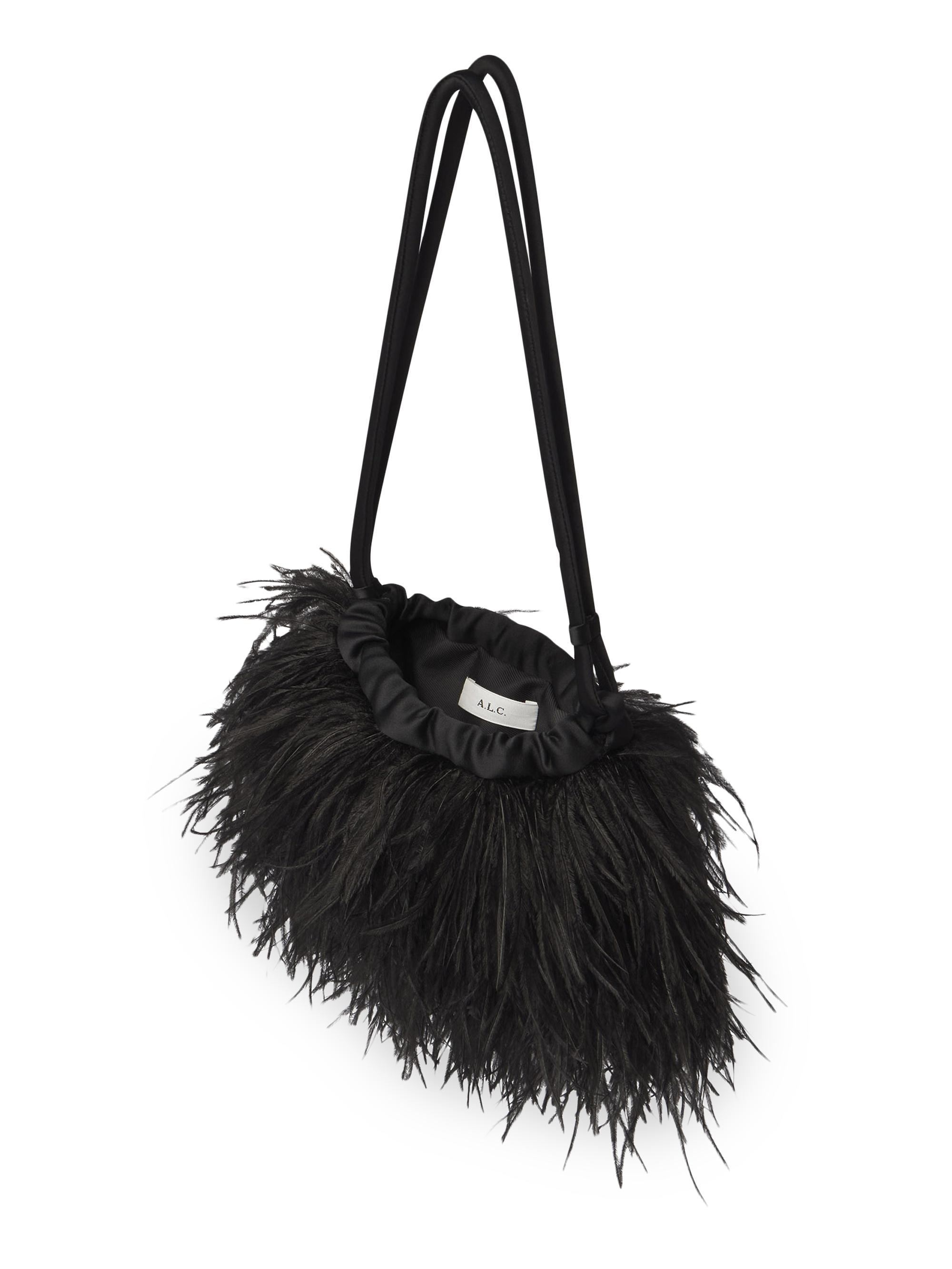 Janie Feathered Shoulder Bag