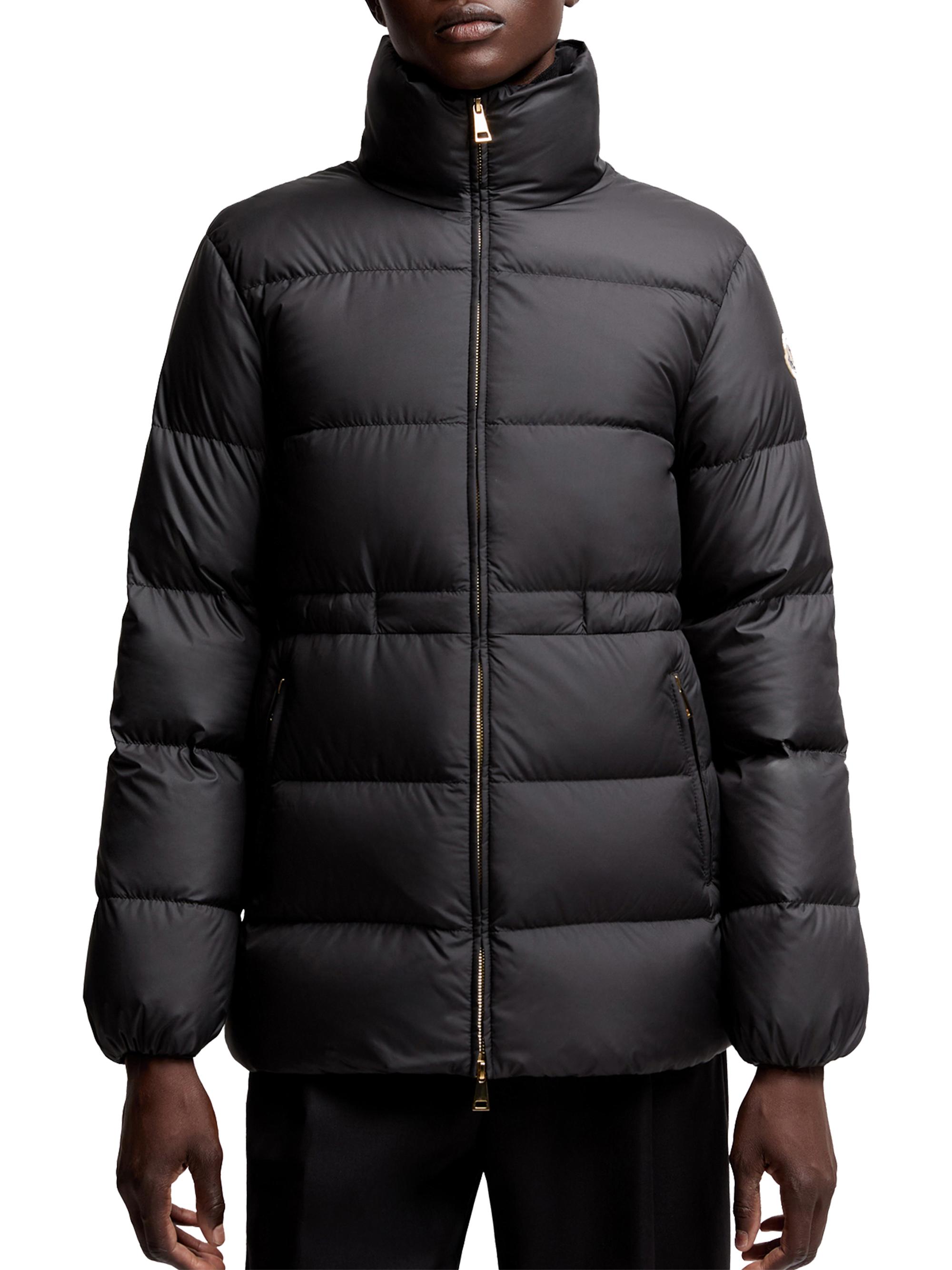 MONCLER / ジャケット/M/ポリエステル/BLK/無地/H20978G70000 Moncler Brossette Puffer Jacket | Saks Fifth Avenue