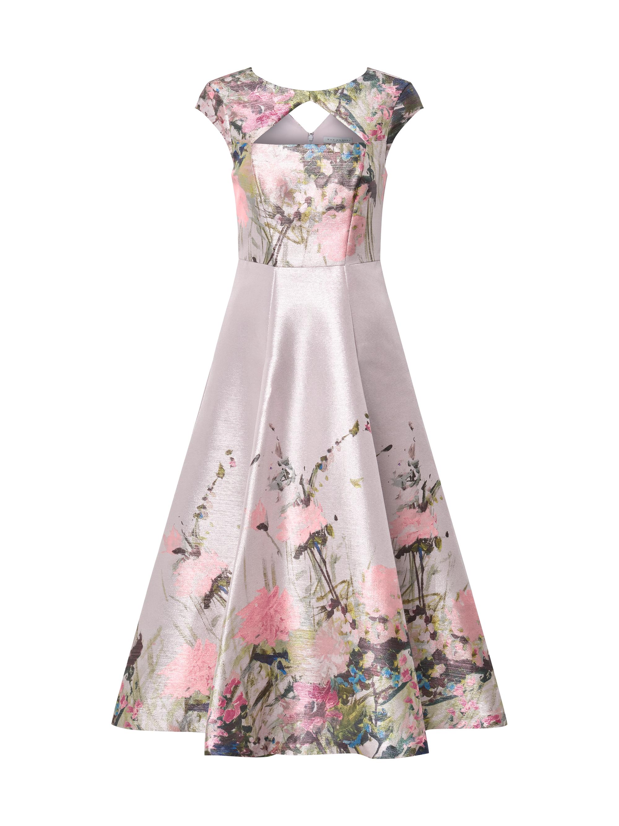 sachin and babi light blue dress Marchesa Strapless Tea-Length Mikado Gown main image 0