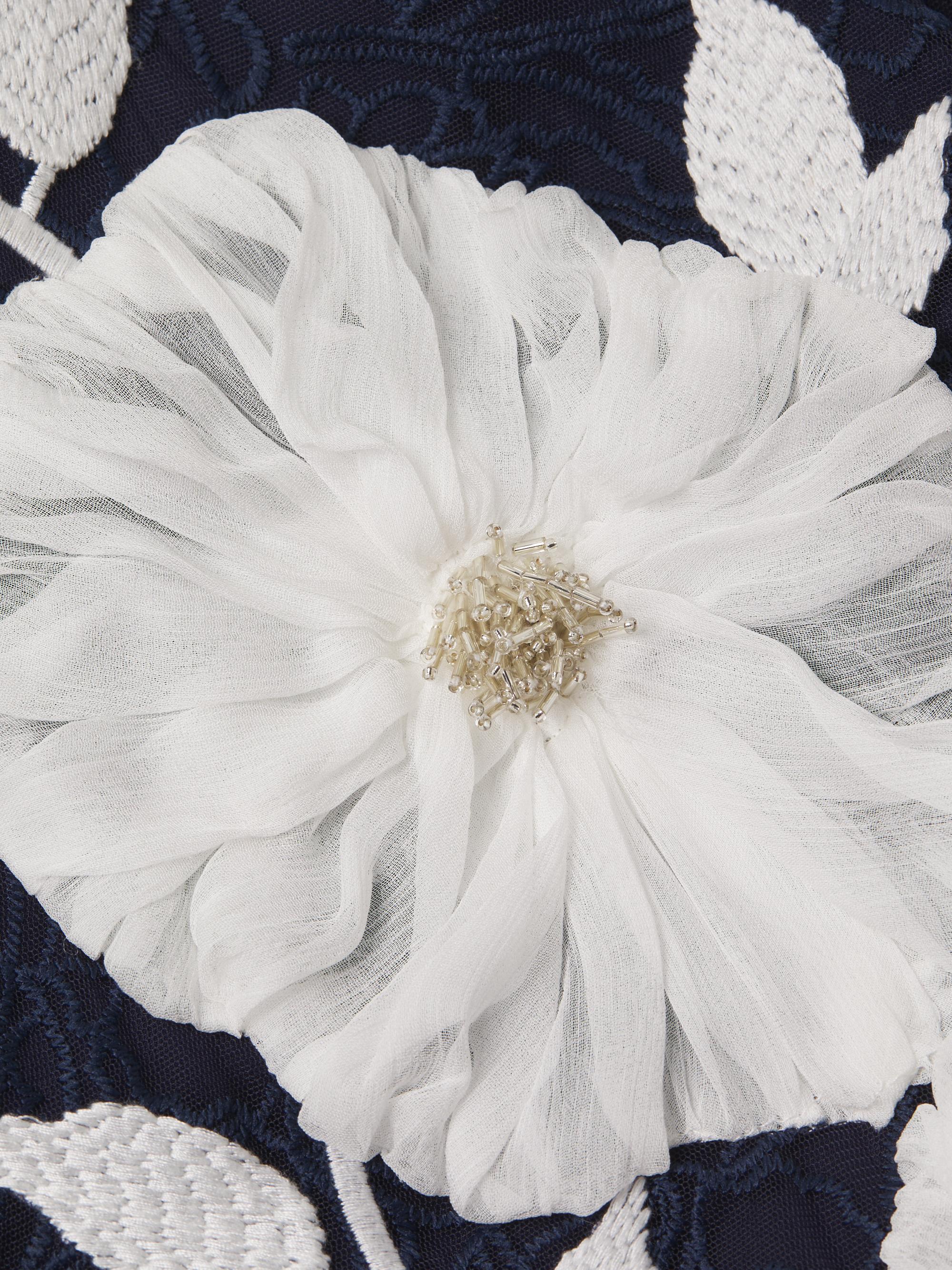 sachin and babi light blue dress A-Line V-Neck 3/4 Sleeves Tea-Length Lace/Elastic Satin Mother Of The Bride  Dresses With Appliques Lace/Flower(s)/Overskirt Dress