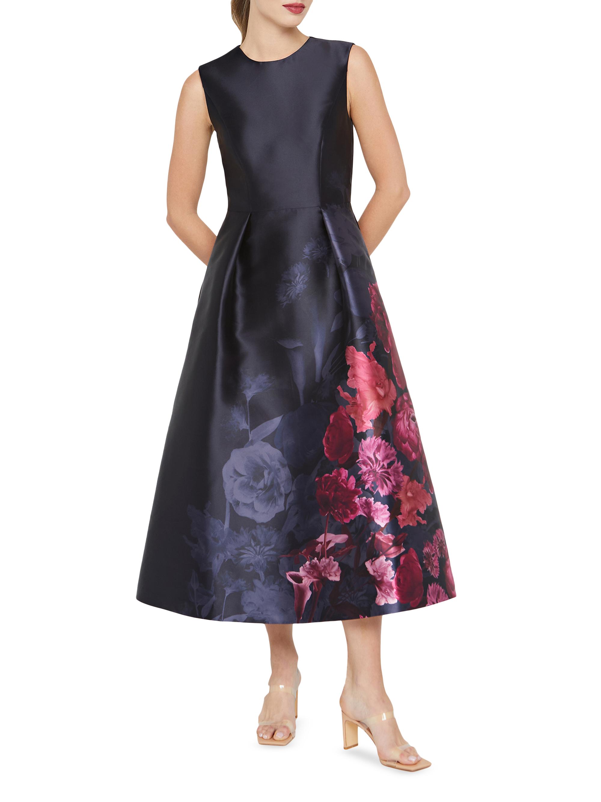 landon midi dress Hot Pink Embroidered Landon Midi Dress