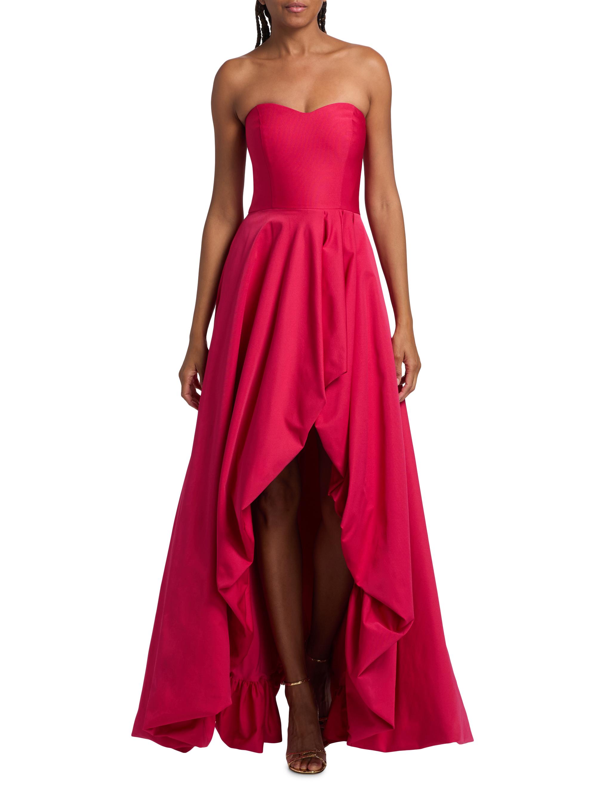 As It May Women's Leela Faille Fit-And-Flare Gown - Hot Berry - Size XL