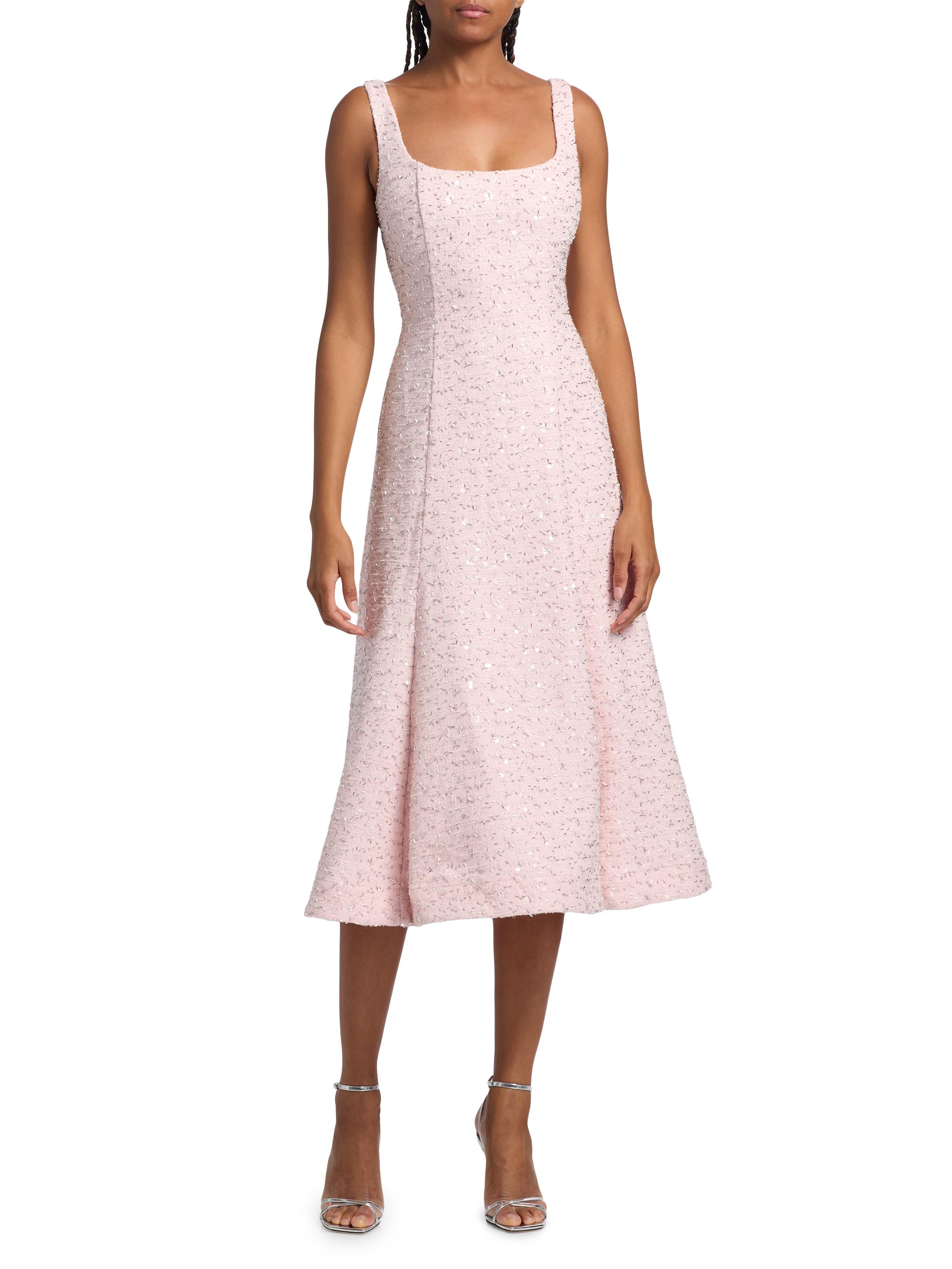 As It May Meadow Embellished Tweed Midi-Dress | Saks Fifth Avenue