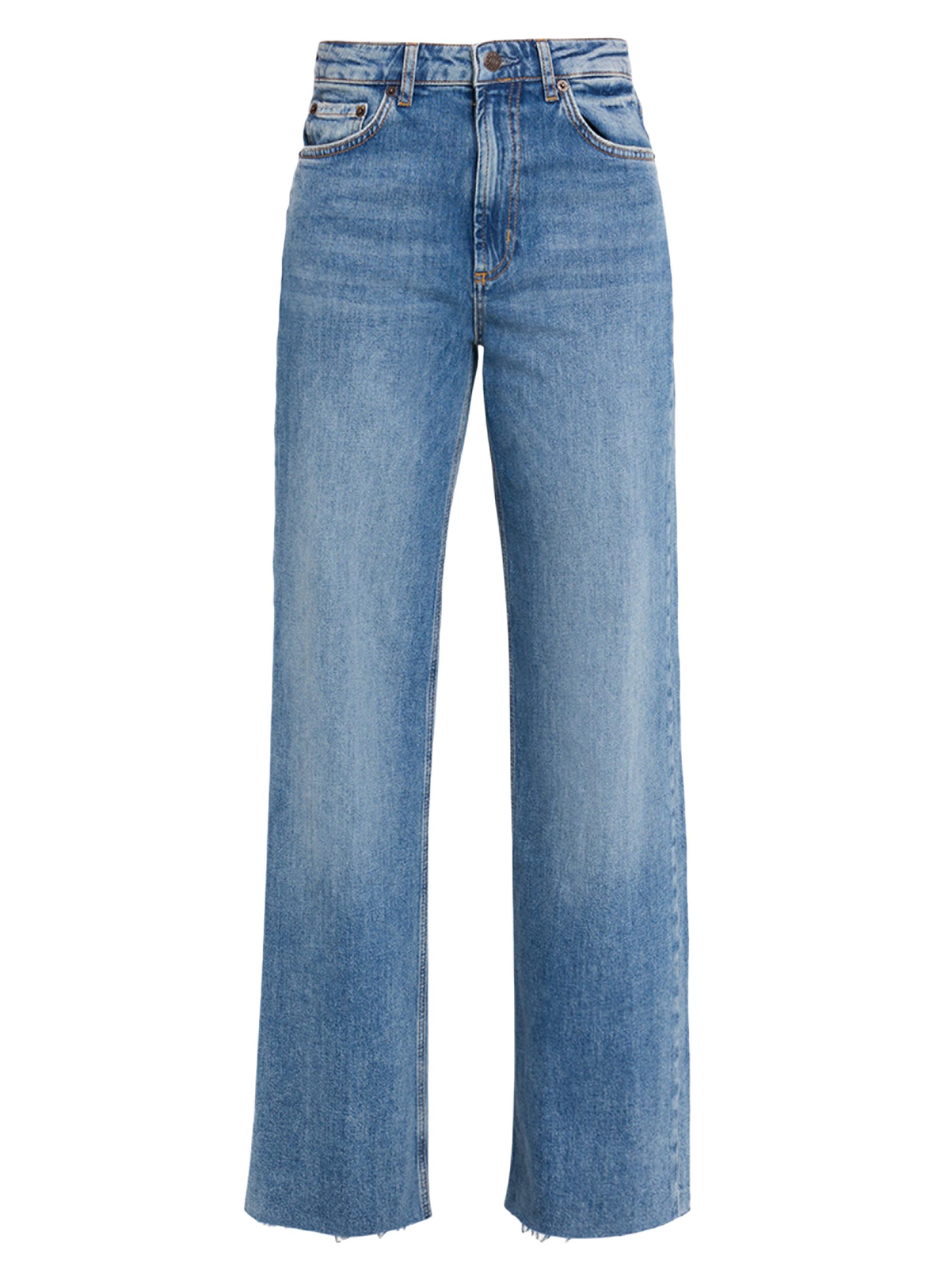 Getty Stretch-Cotton High-Rise Wide-Leg Jeans