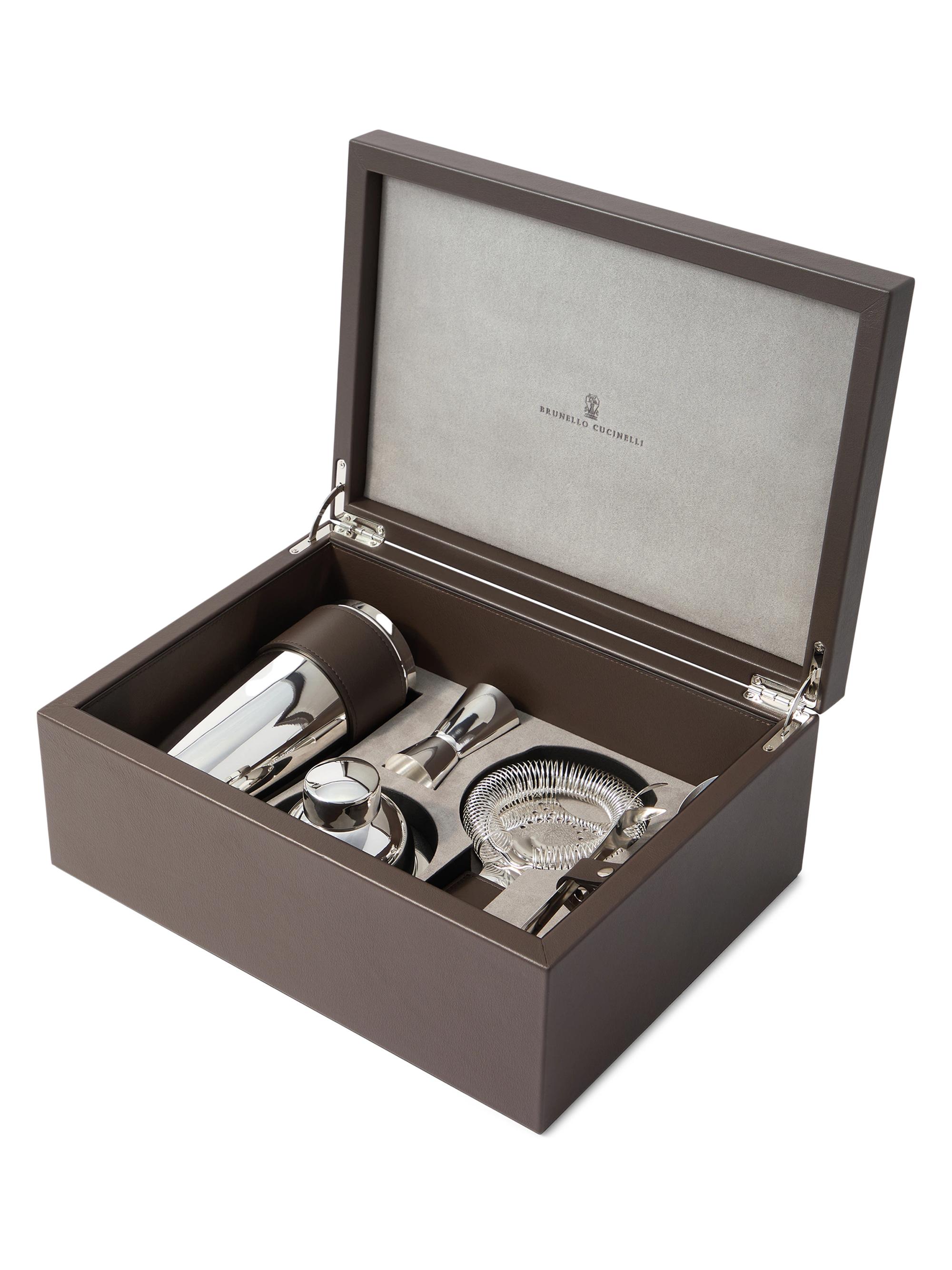 STERLING950 リキュール　銀装飾　セット Brunello Cucinelli Silver Plated Steel Cocktail Set | Saks Fifth