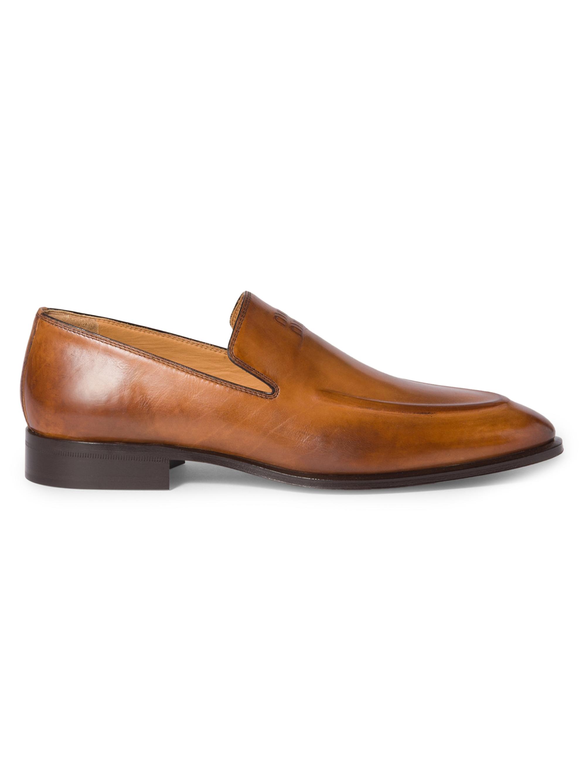 Miu Miu Women's Leather Loafers - Brown