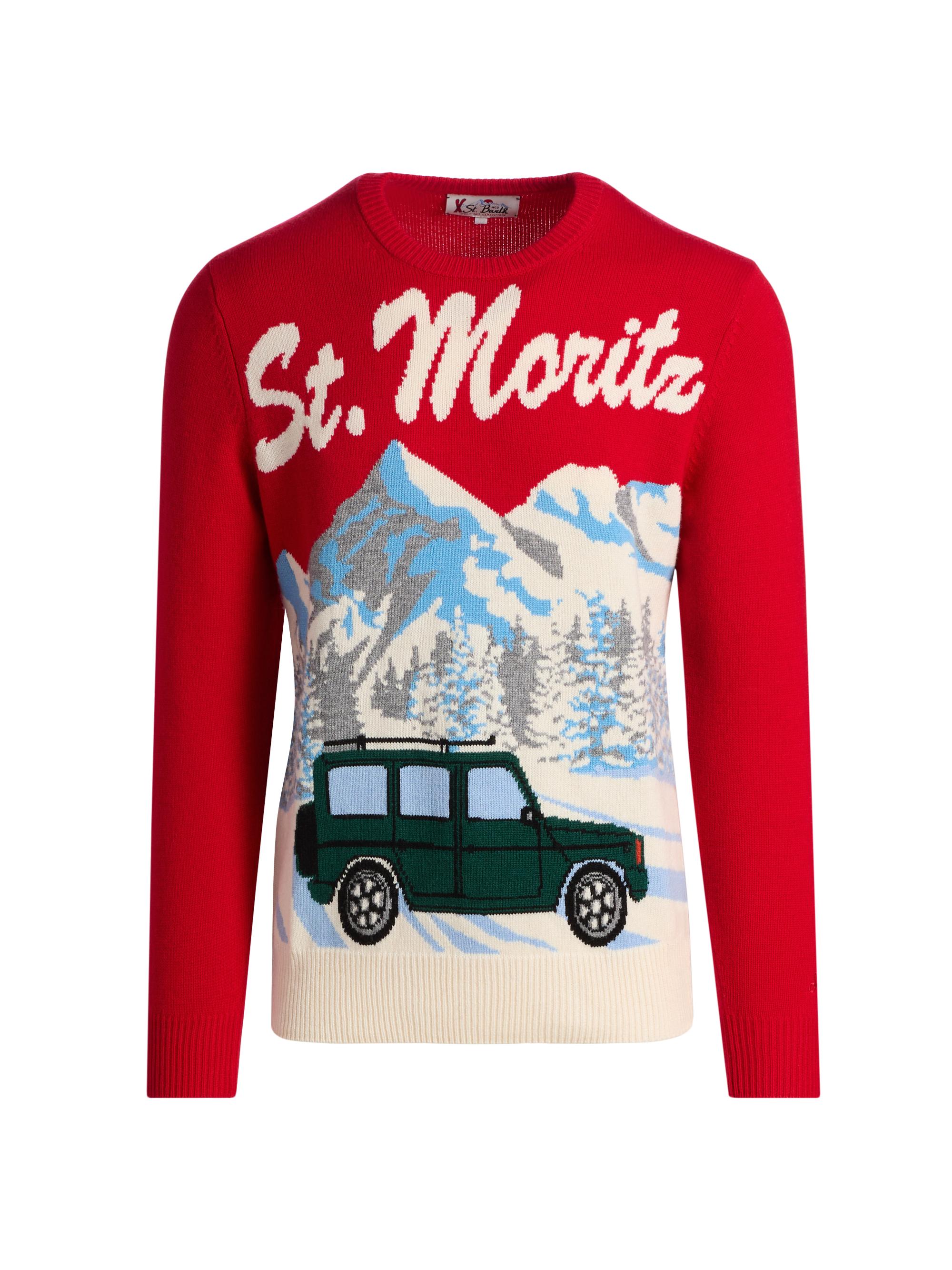 MC2 Saint Barth Men's Heron Wool-Blend Crewneck Sweater - Super Moritz