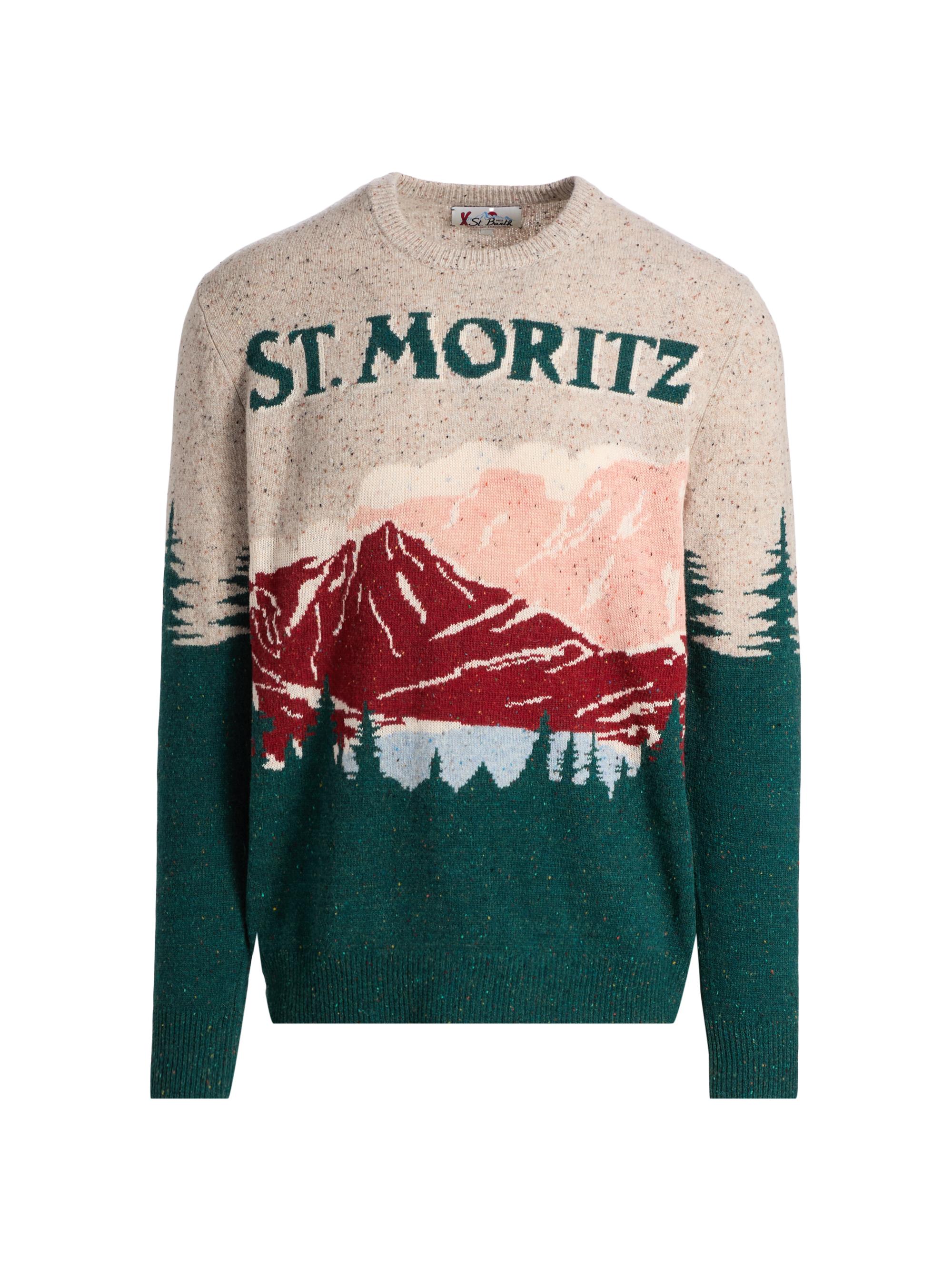 MC2 Saint Barth Men's Heron Donegal Wool-Blend Crewneck Sweater - Moritz Land