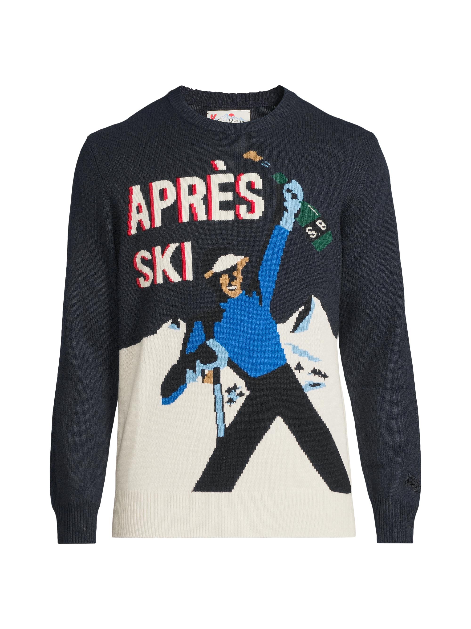 MC2 Saint Barth Men's Heron Wool Crewneck Sweater - Apres Ski Champ