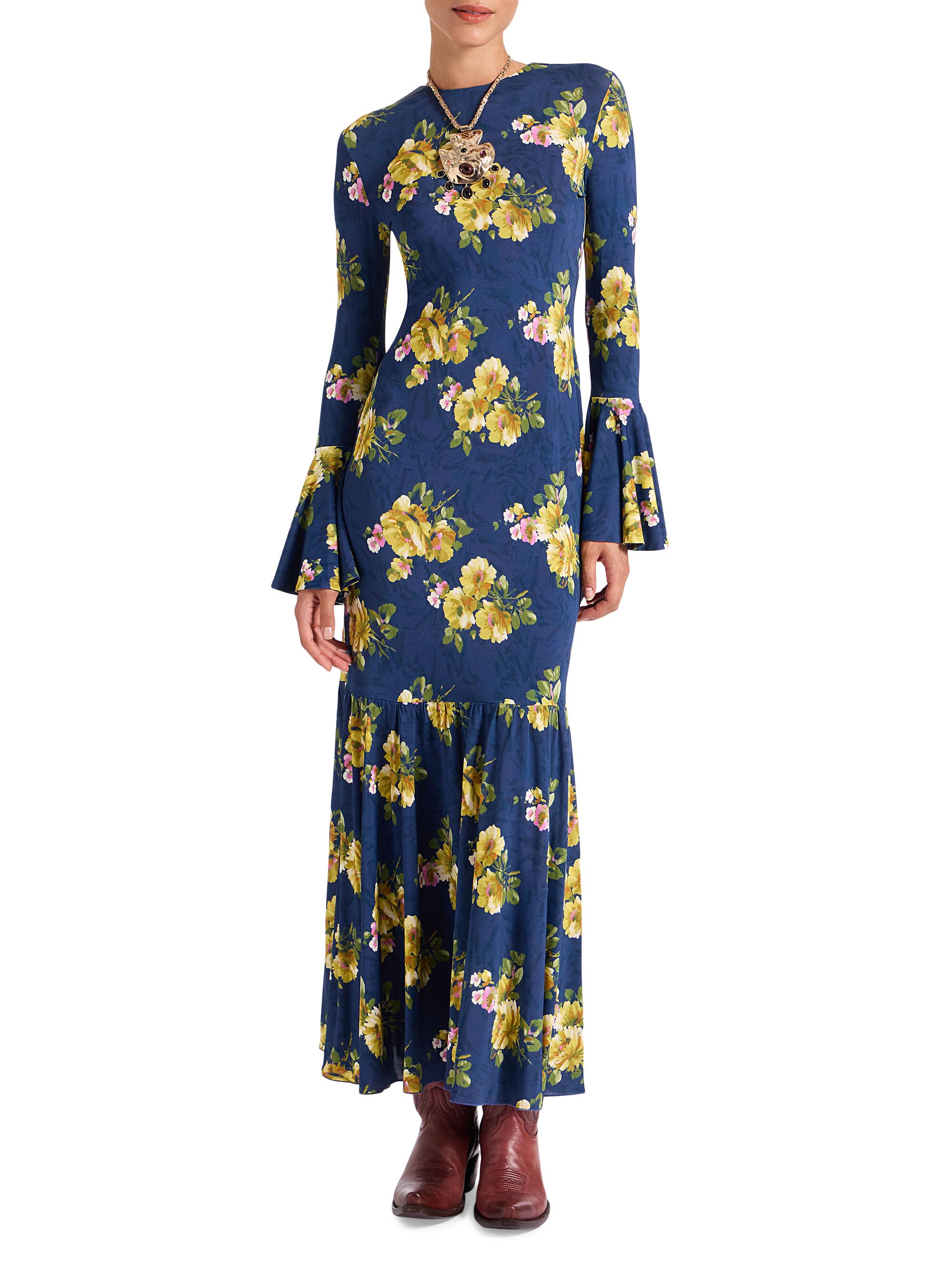 La DoubleJ Women's Alba Dress - Riptide Midnight Blue | Thumbnail 3