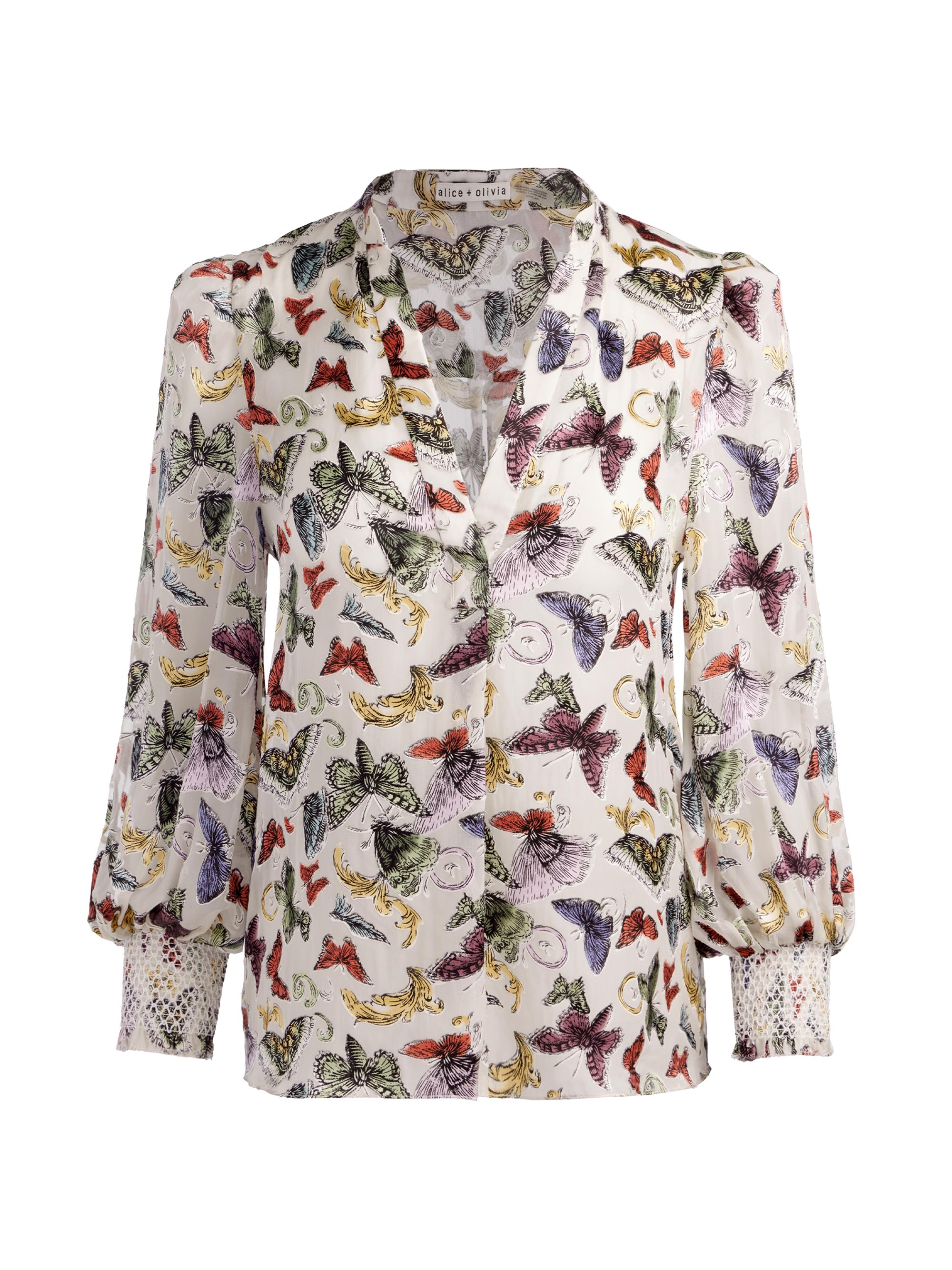 ALICE + OLIVIA Women's Sheila Butterfly Top - Spread Your Wings