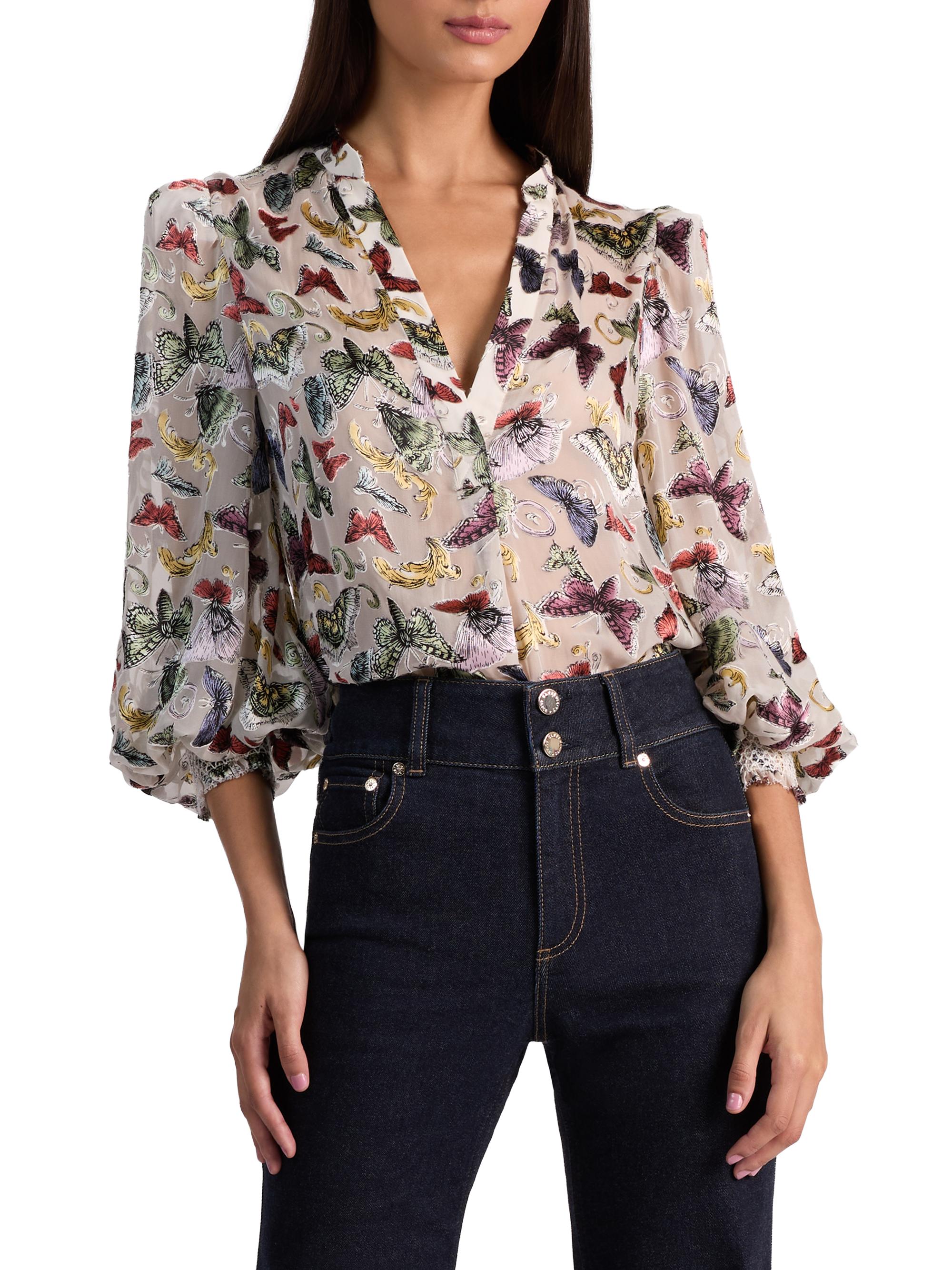 her lip to♡Butterfly Silk Touch Lace Top Herlipto official website