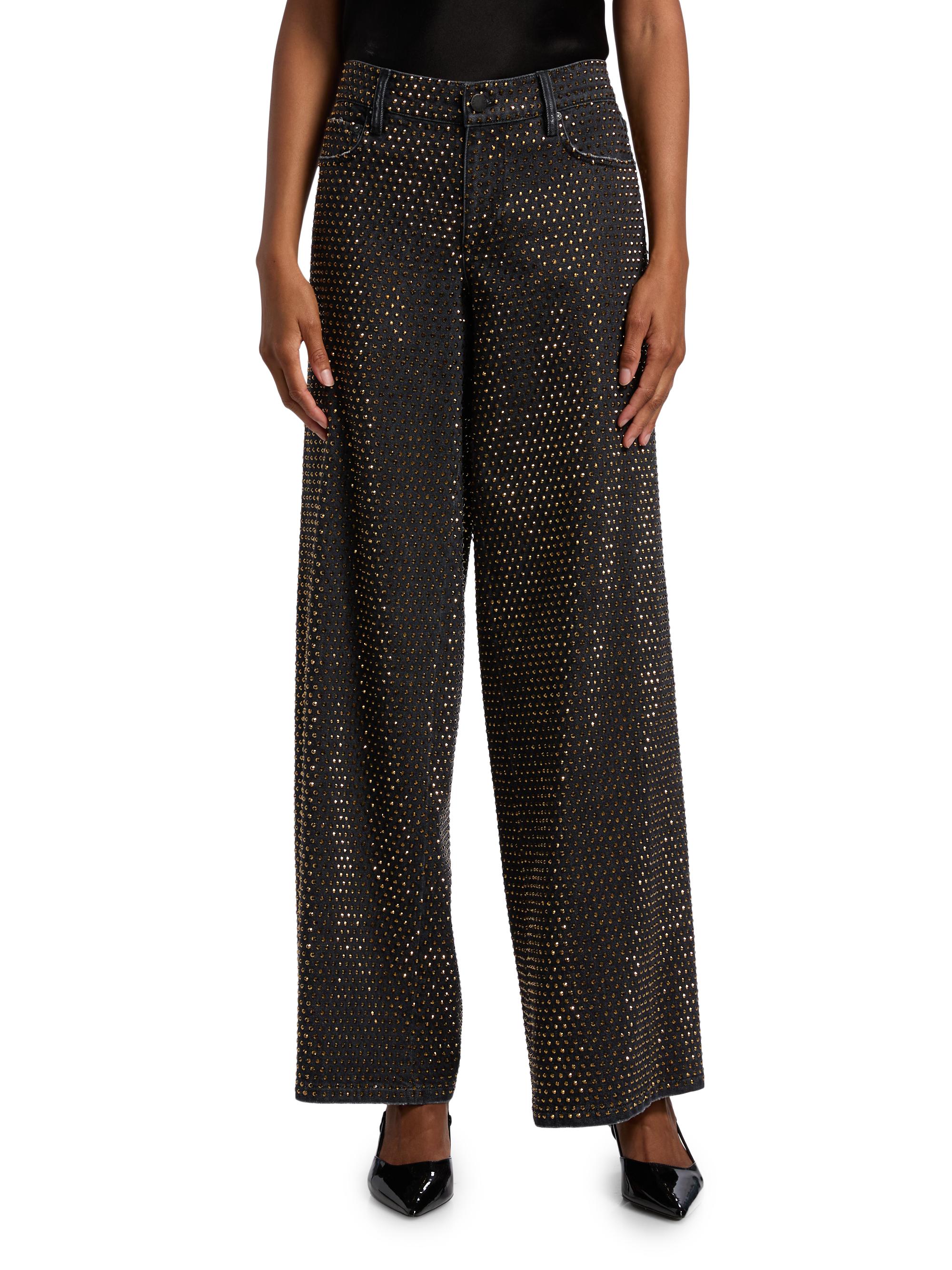 Amazing Embellished Low-Rise Baggy Jeans