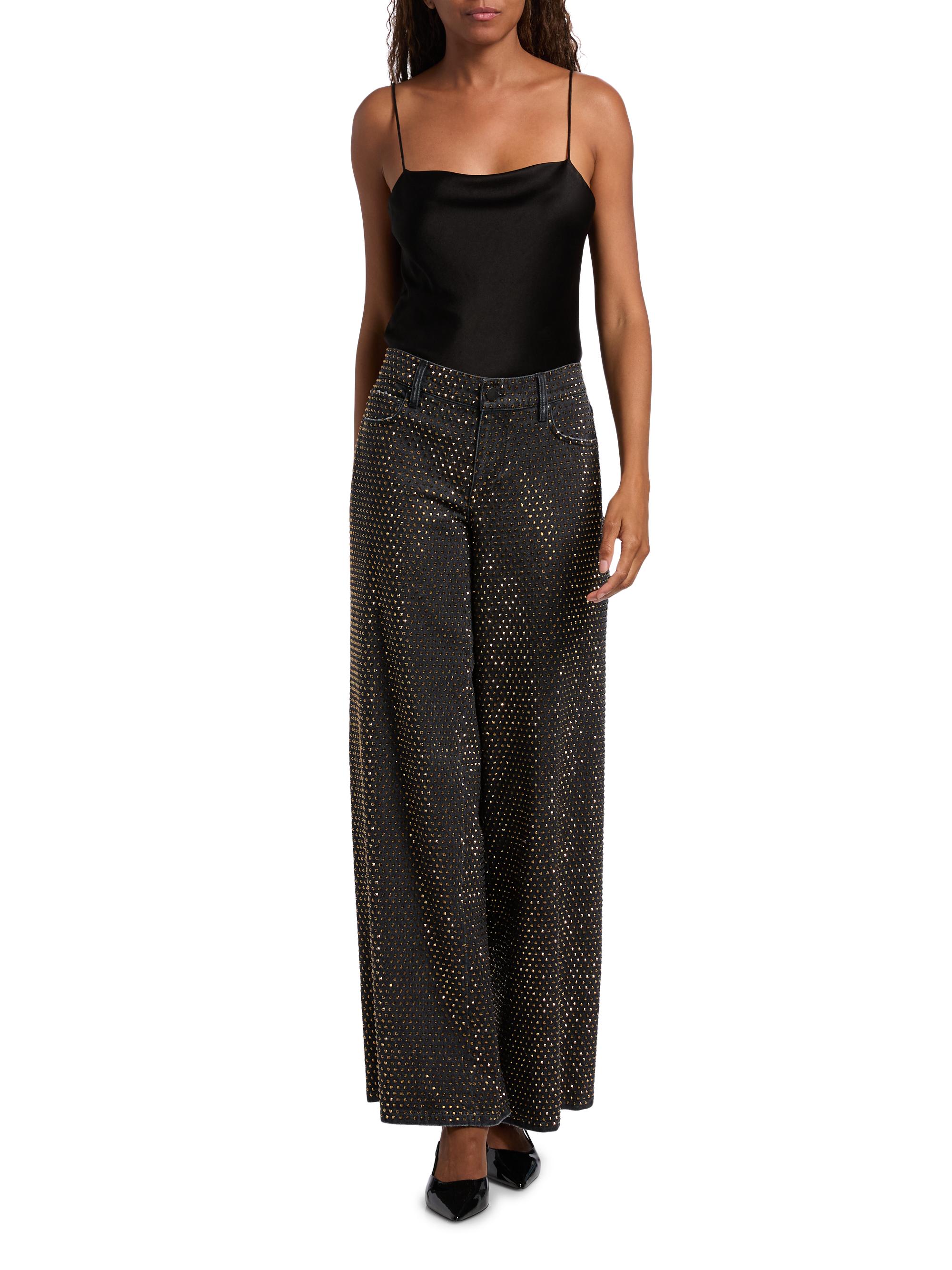 Amazing Embellished Low-Rise Baggy Jeans