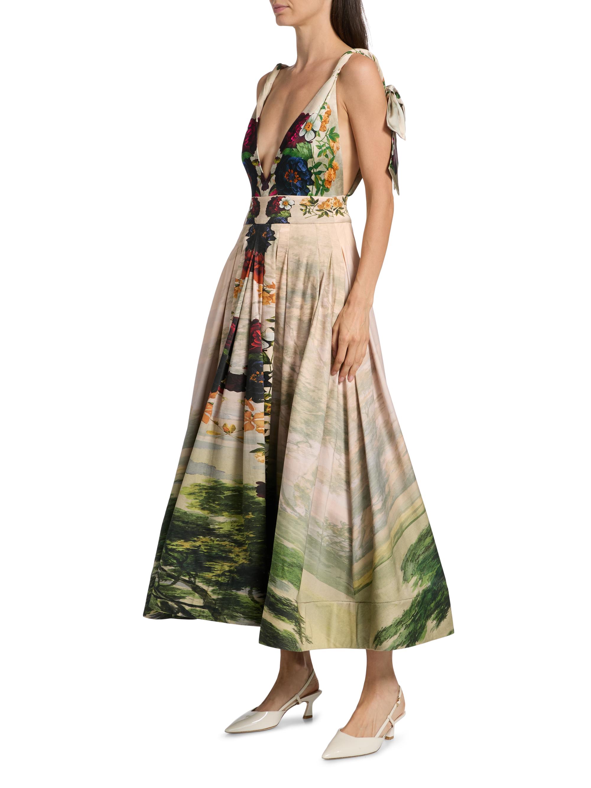 ALICE + OLIVIA Hana Printed Maxi Dress | Saks Fifth Avenue