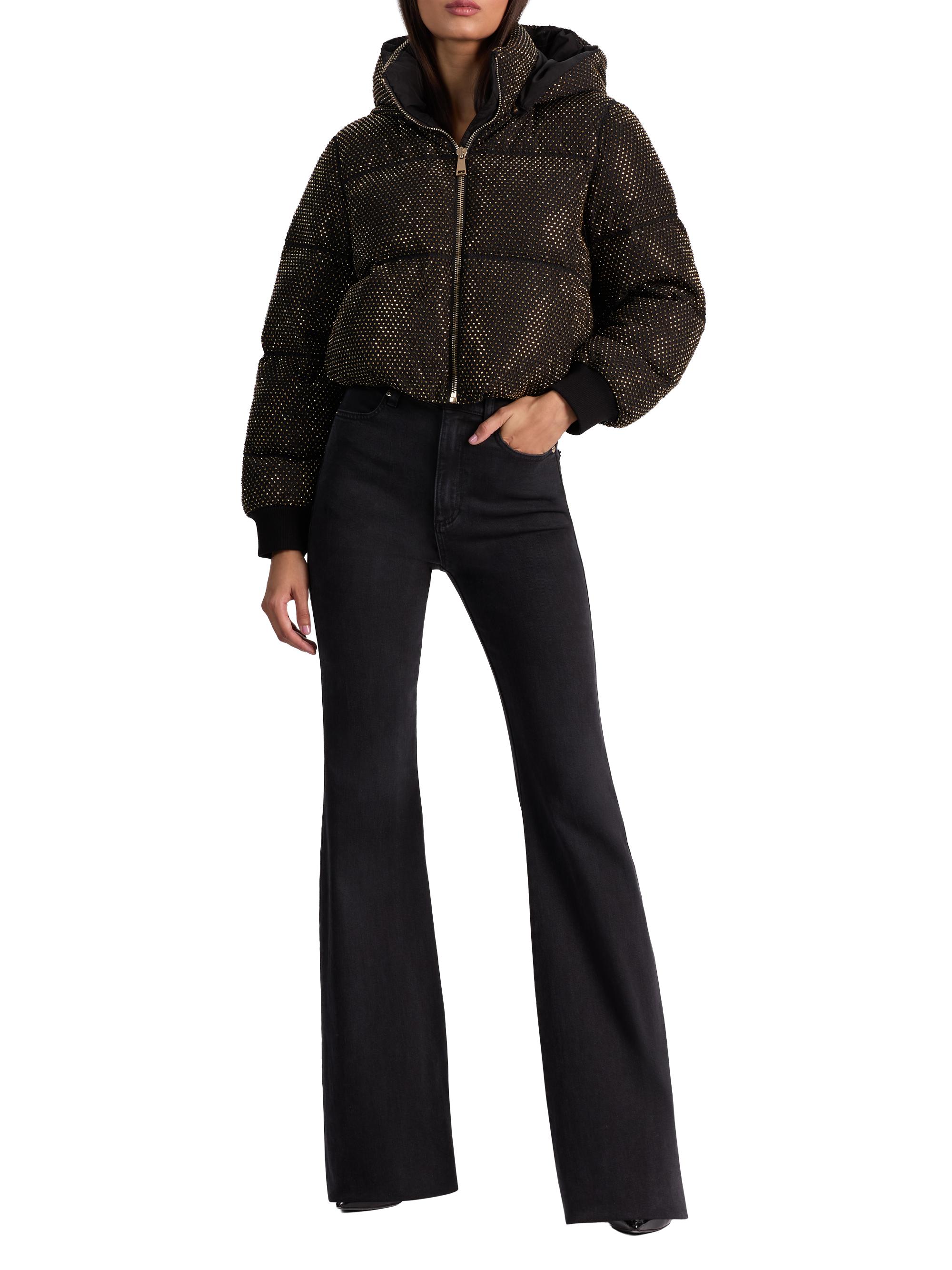 ALICE + OLIVIA Robena Embellished Cropped Puffer Jacket | Saks