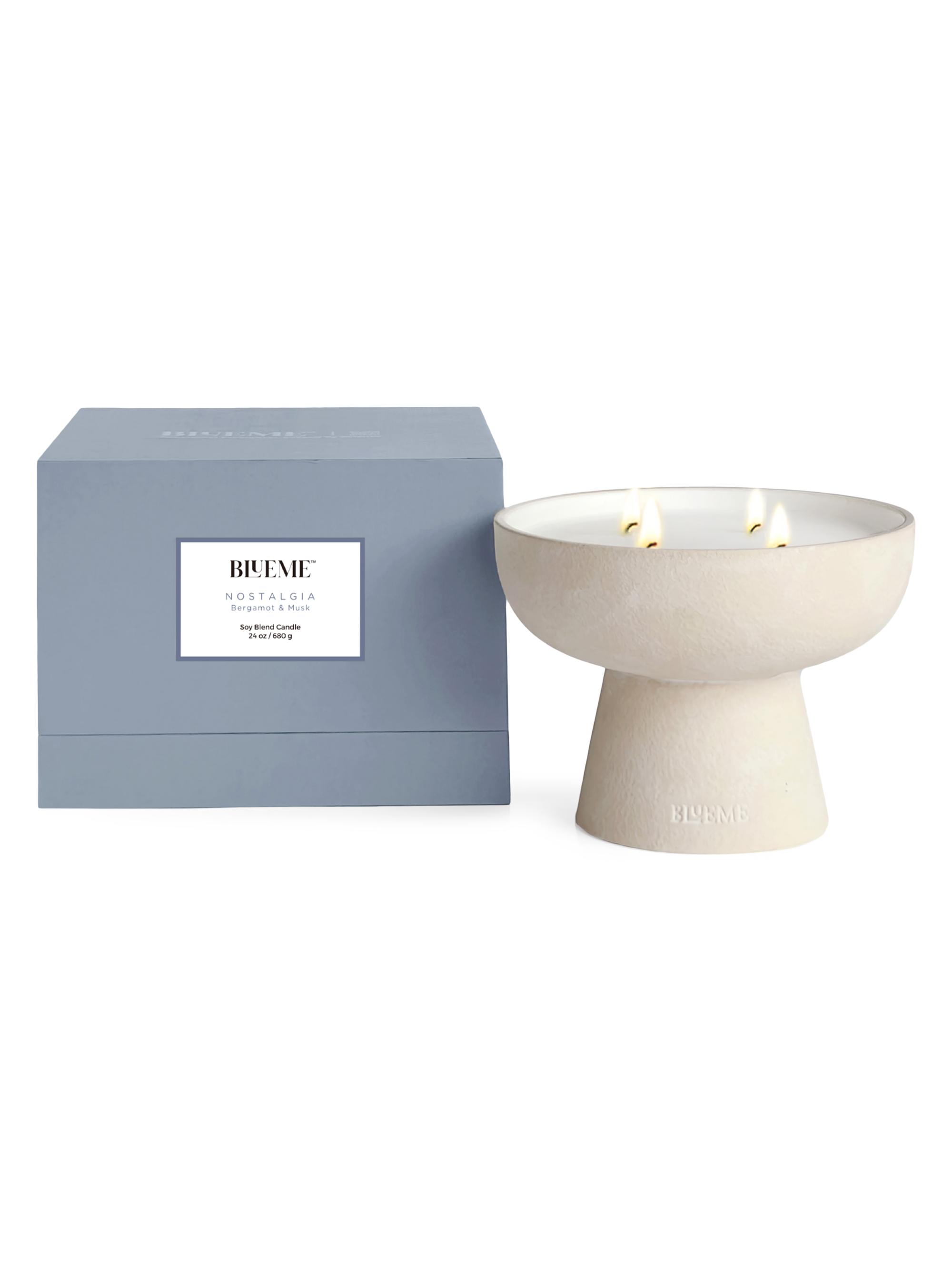 Blueme Nostalgia Bergamot & Musk Ceramic Candle Giant