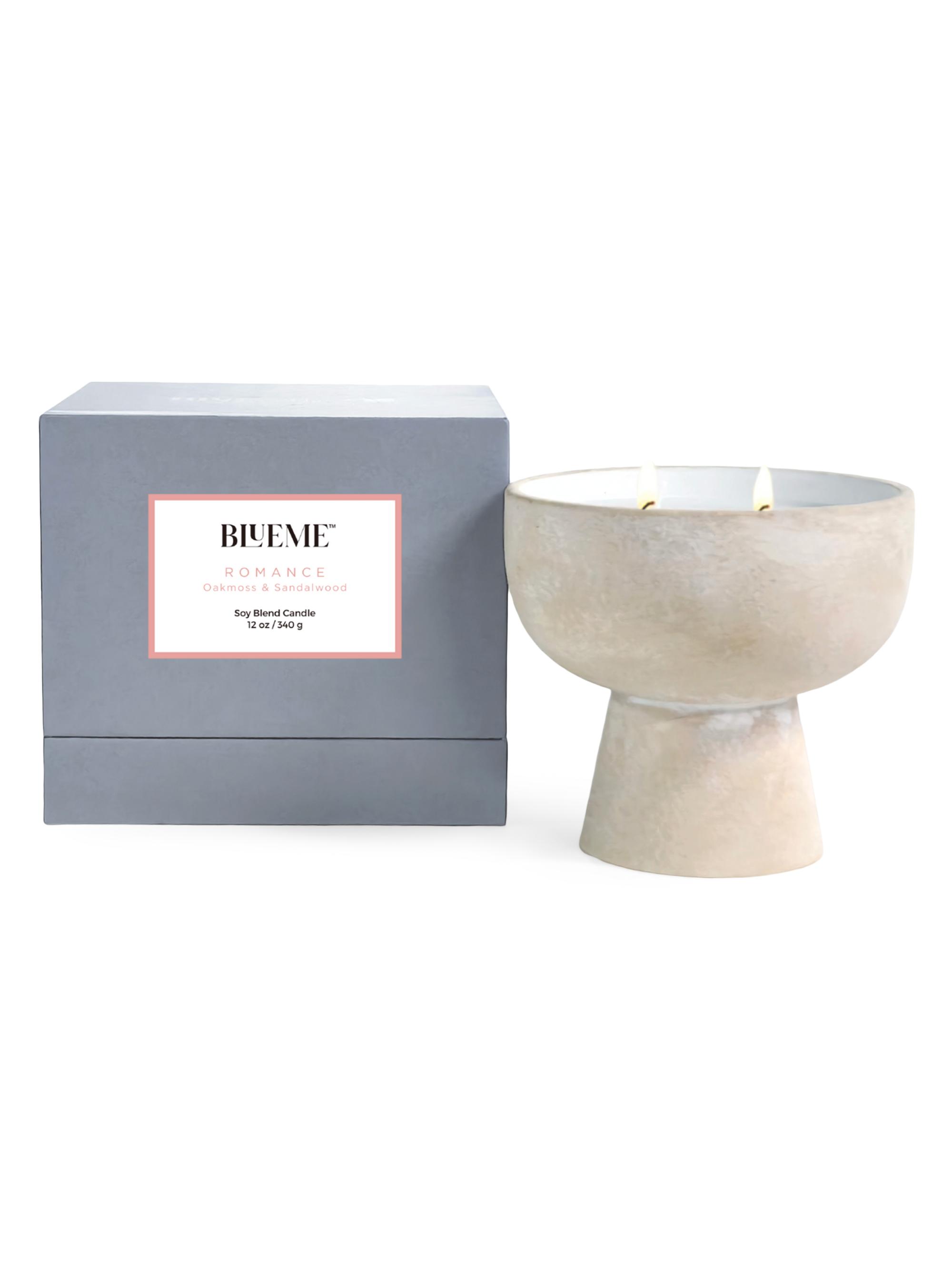 Blueme Romance Oakmoss & Sandalwood Ceramic Candle Large