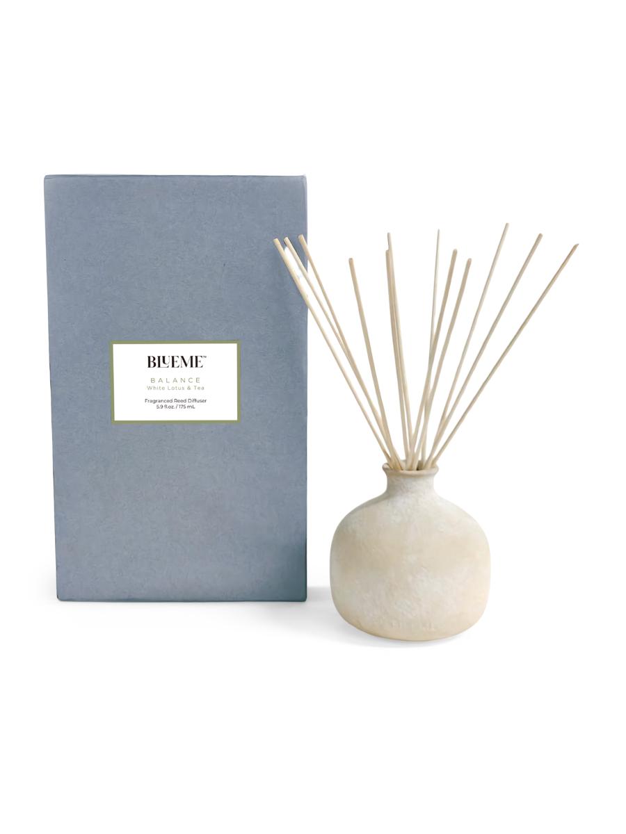 Blueme Balance Whire Lotus & Tea Ceramic Reed Diffuser | Saks Fifth Avenue