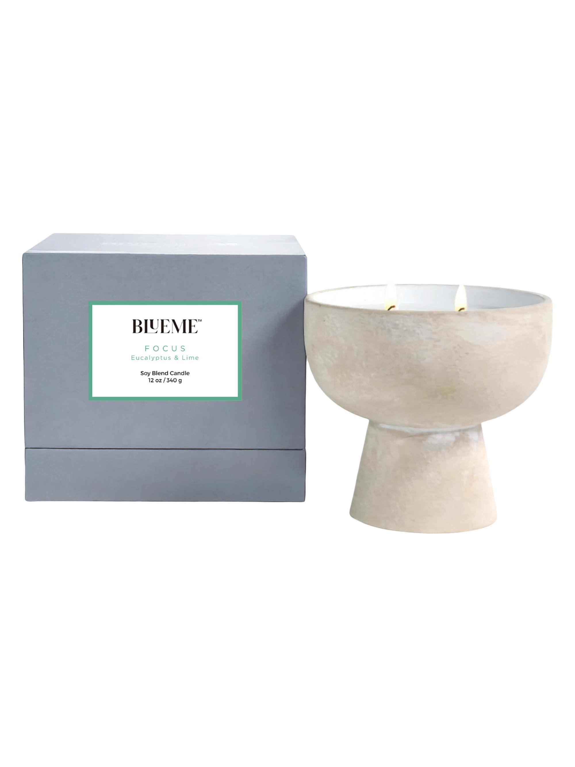 Blueme Focus Eucalyptus & Lime Ceramic Candle Giant