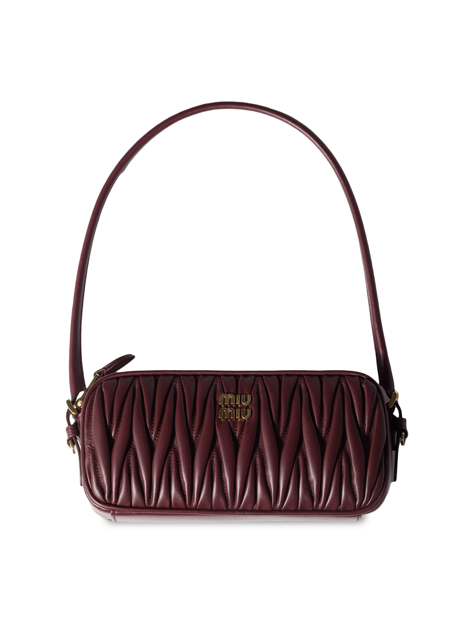 Miu Miu Matelassé Nappa Leather Pouch | Saks Fifth Avenue