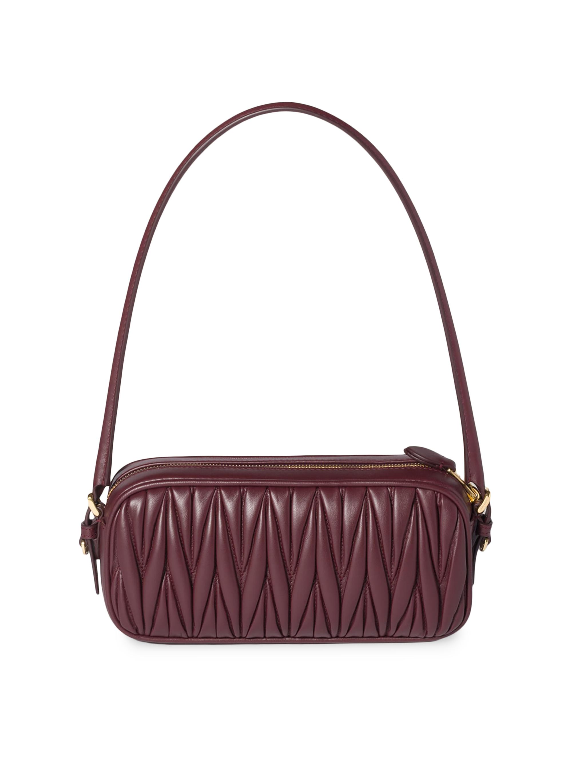 Miu Miu Matelassé Nappa Leather Pouch | Saks Fifth Avenue