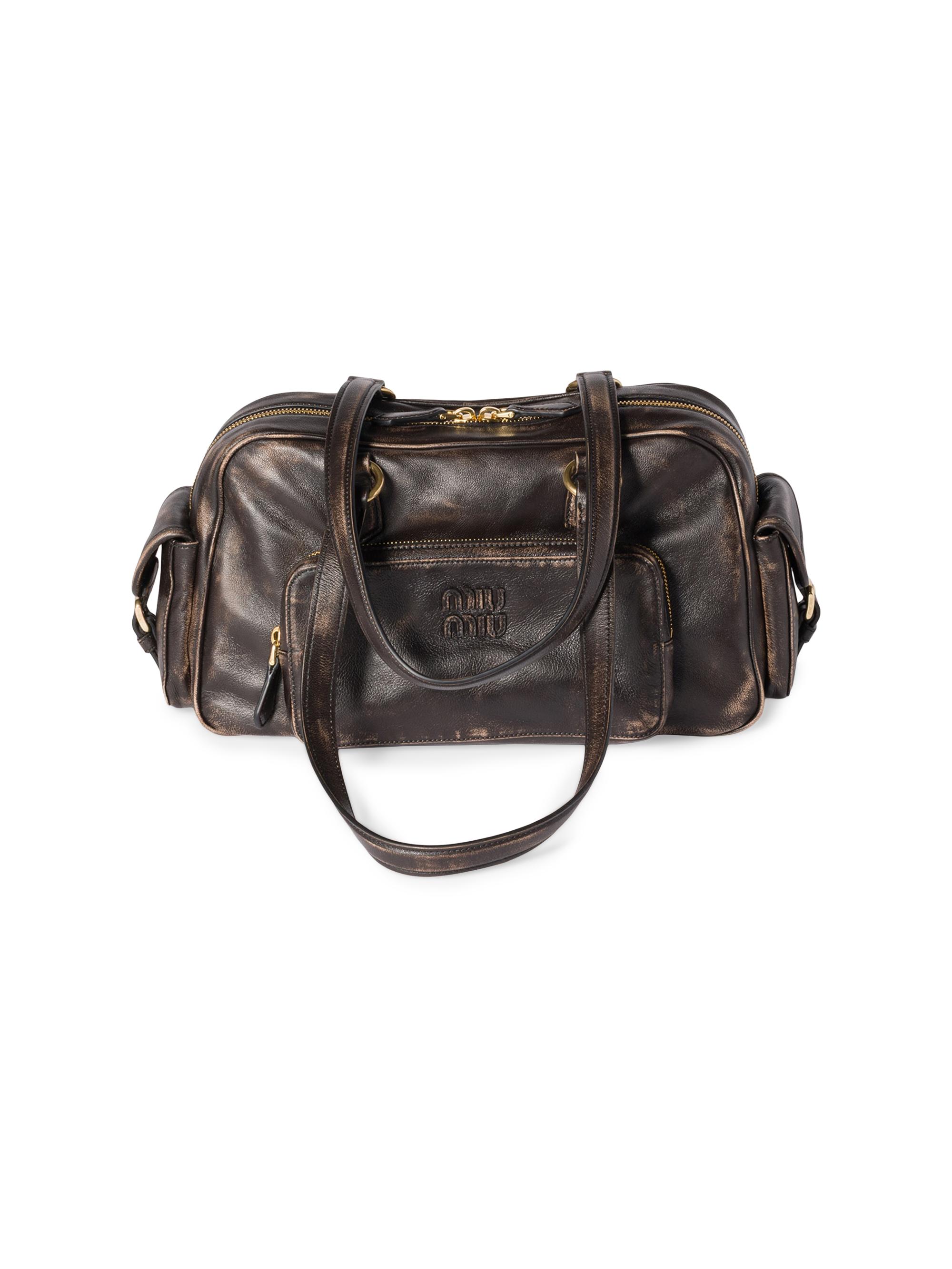 Miu Miu Pocket Nappa Leather Shoulder Bag | Saks Fifth Avenue