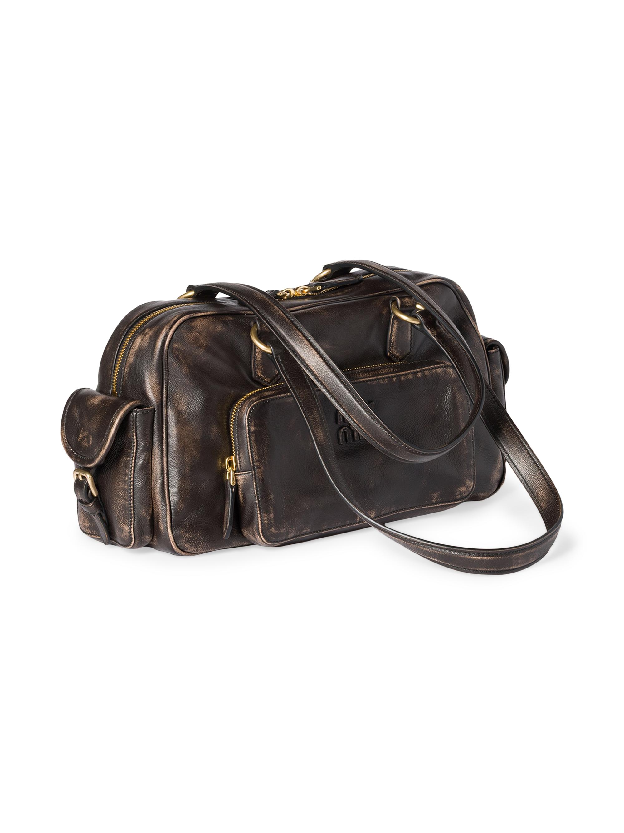 Miu Miu Pocket Nappa Leather Shoulder Bag | Saks Fifth Avenue