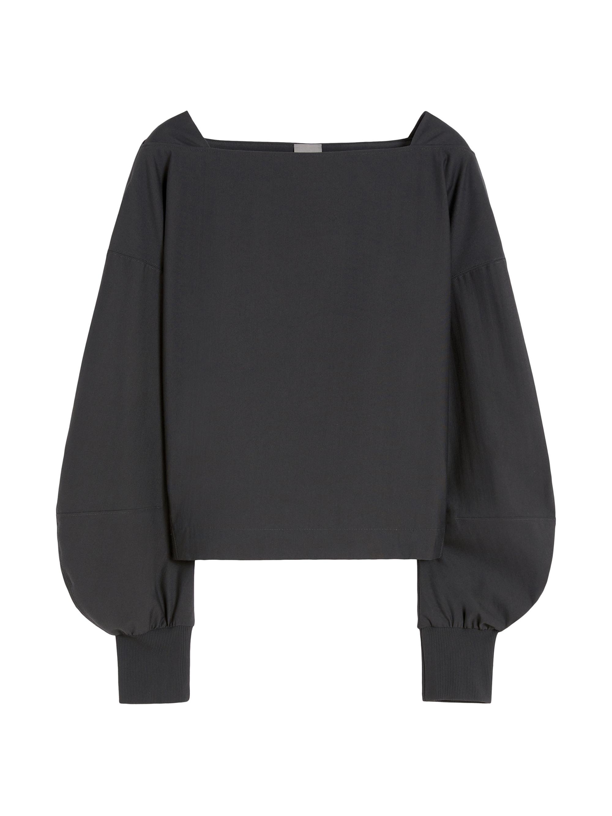 MM Max Mara Women's Technical Jersey Blouse - Dark Grey