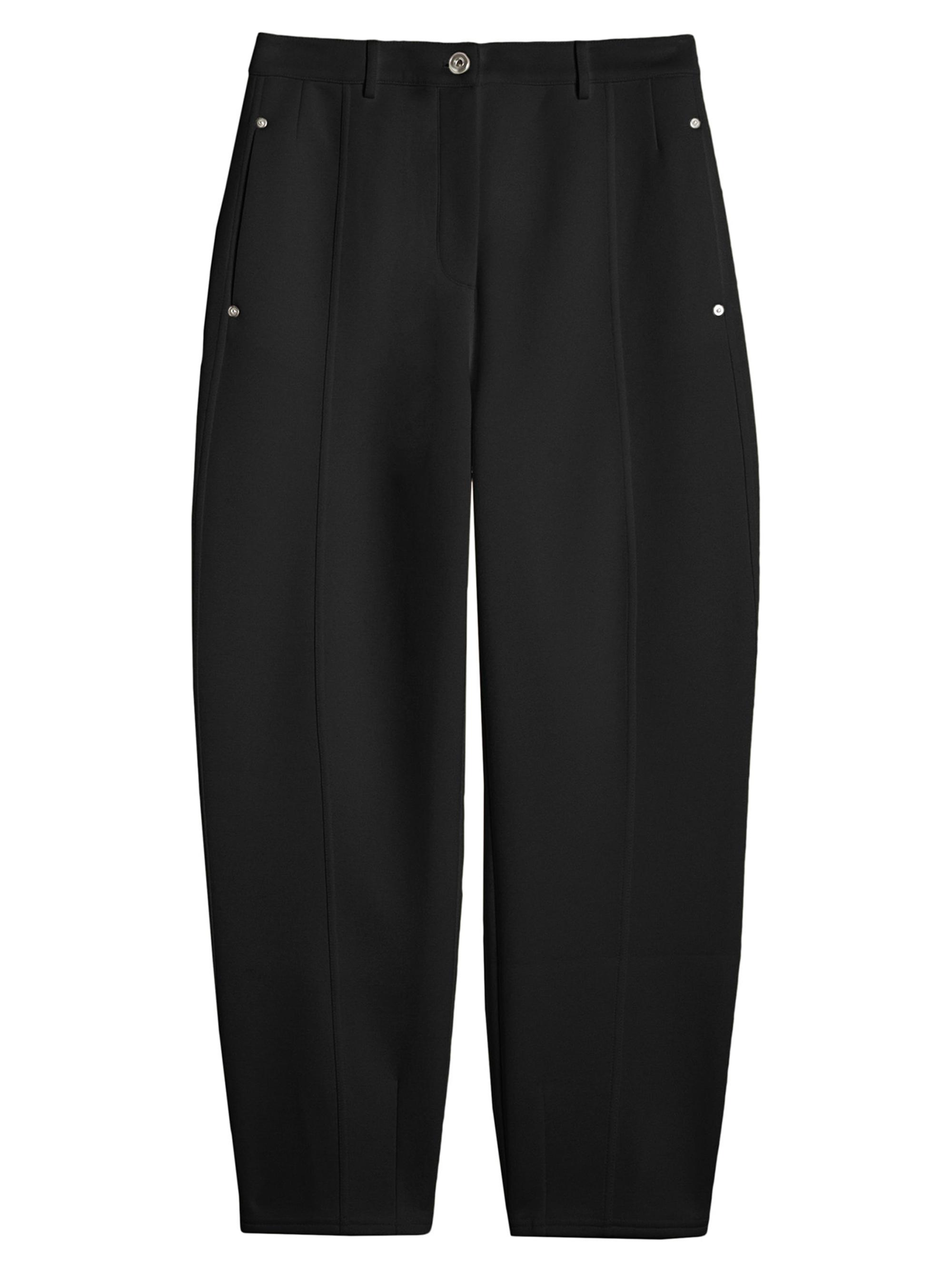 MM Max Mara Women's Cotton Jersey Trousers - Black