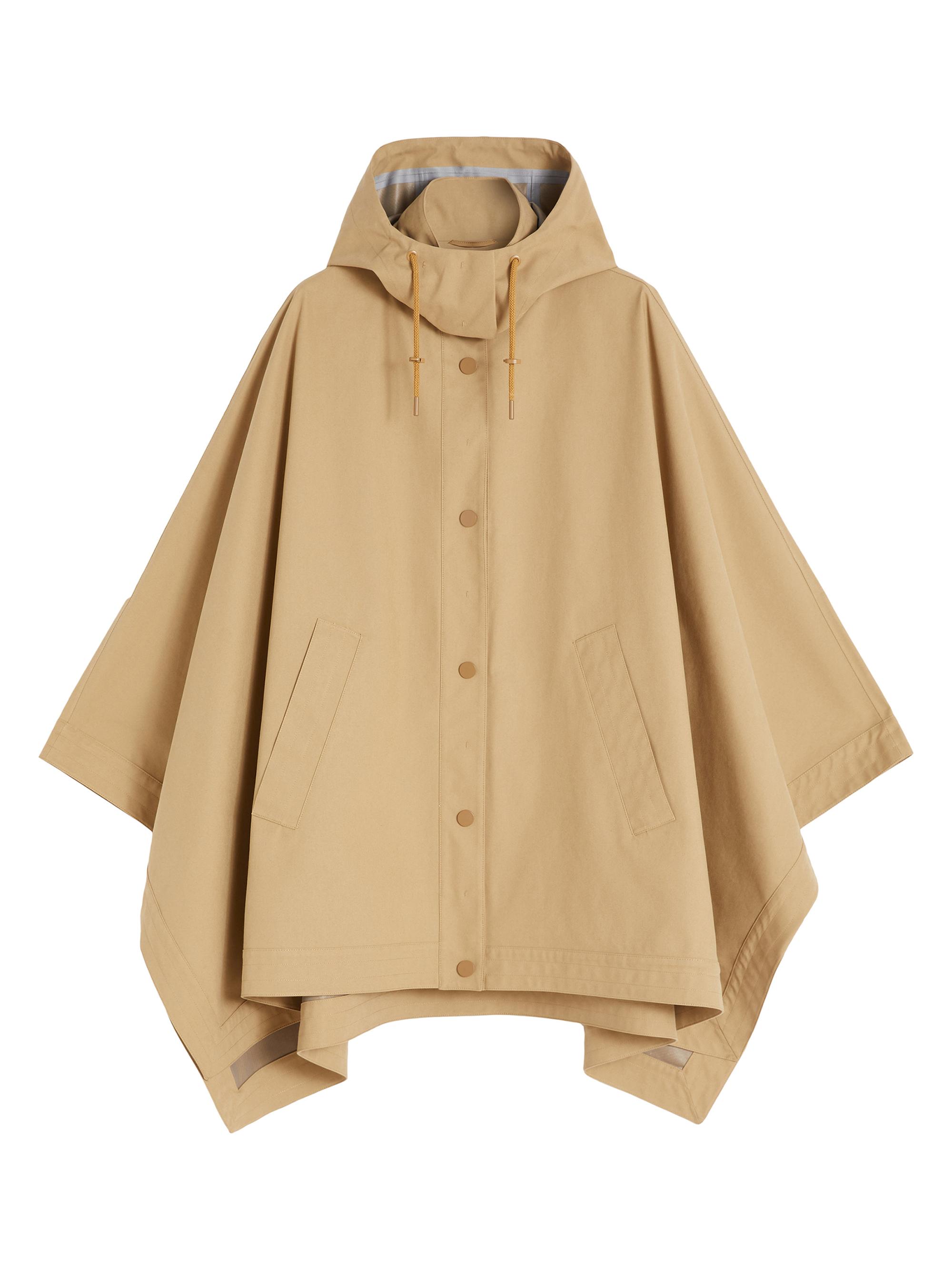 MM Max Mara Women's Water Repellent Cotton Gabardine Cape - Sand