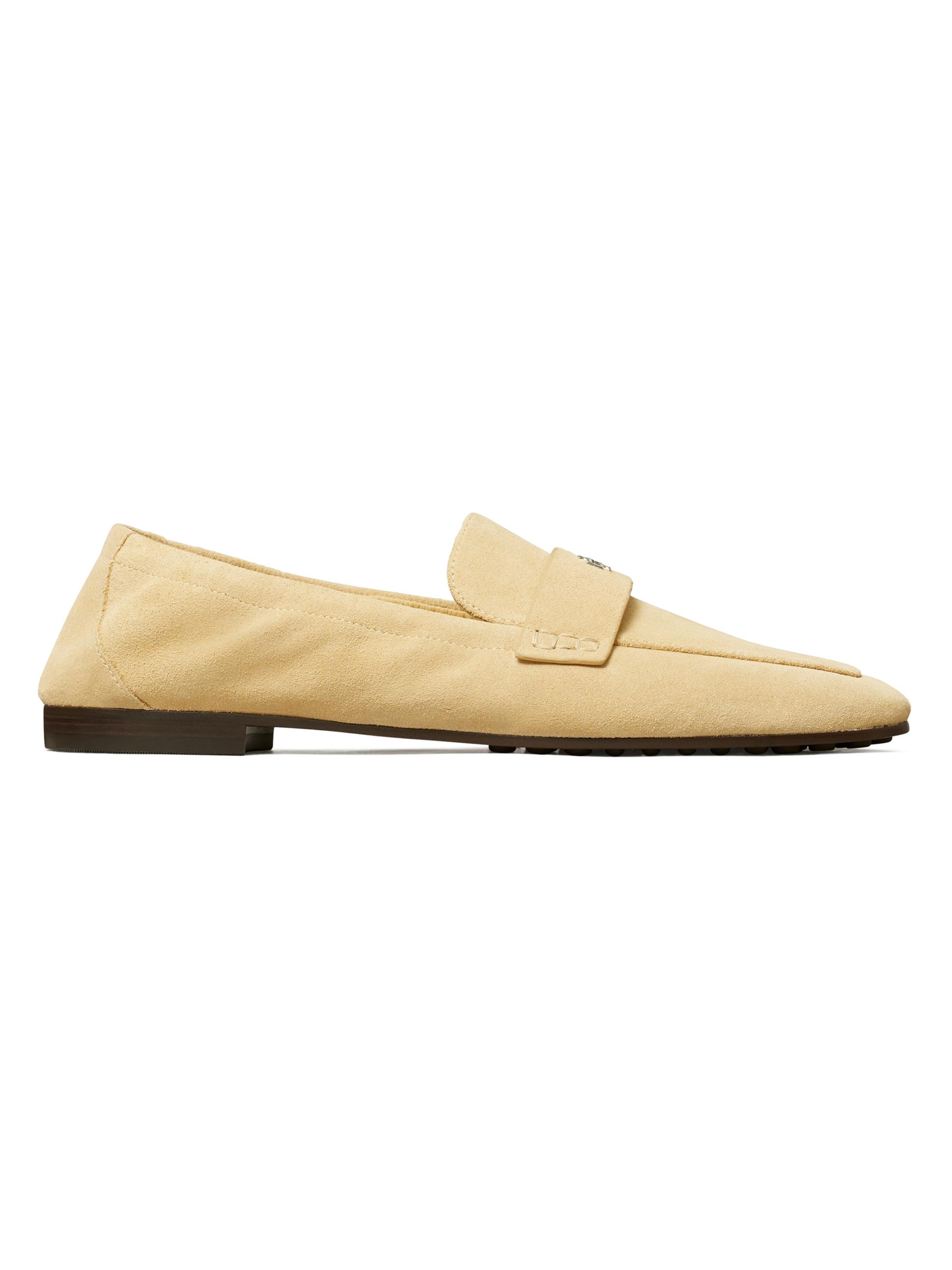 Tory Burch Women's Ballet Double-T Suede Loafers - Praline