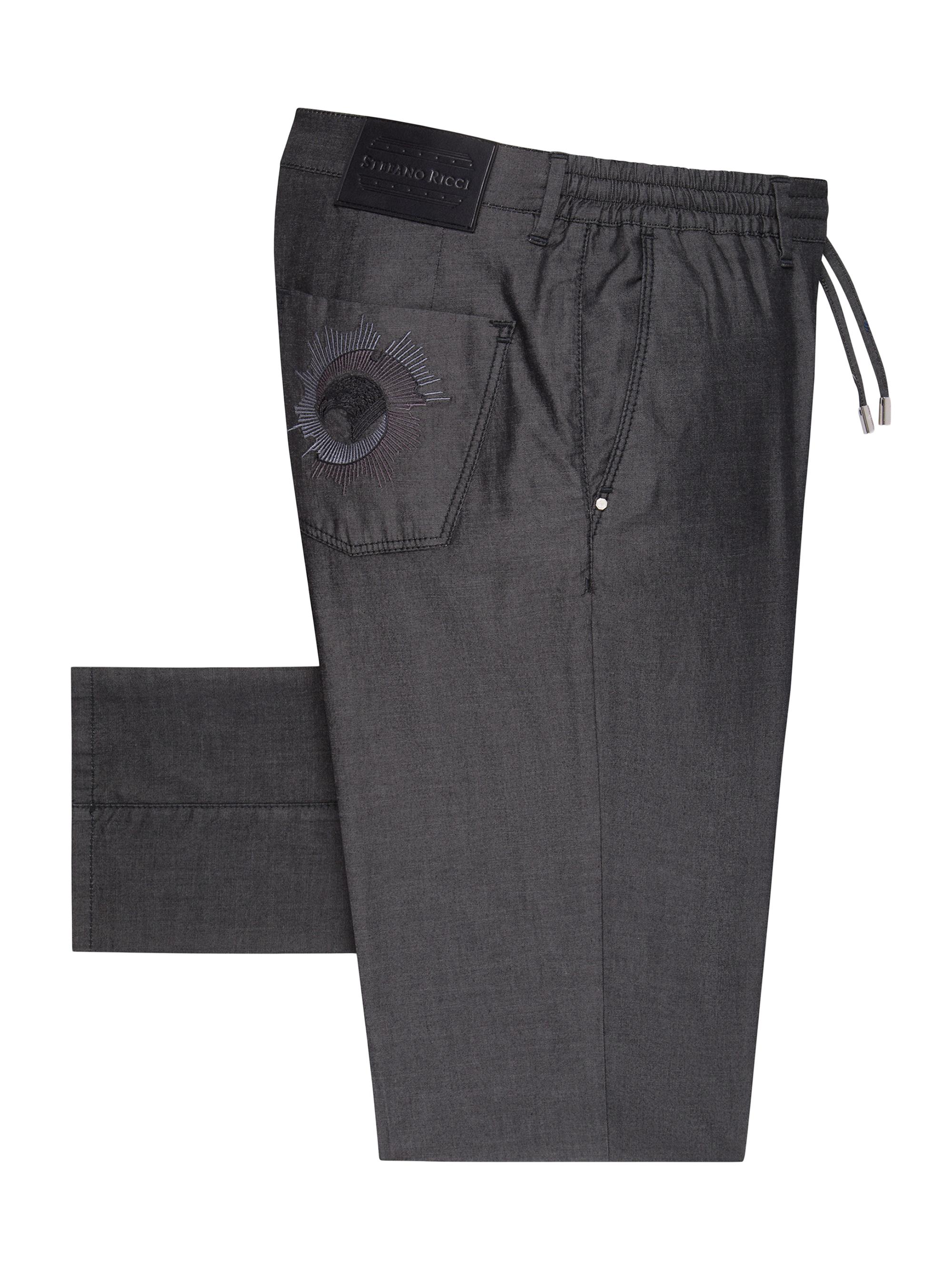 Stefano Ricci Men's Sport Trousers - Dark Grey