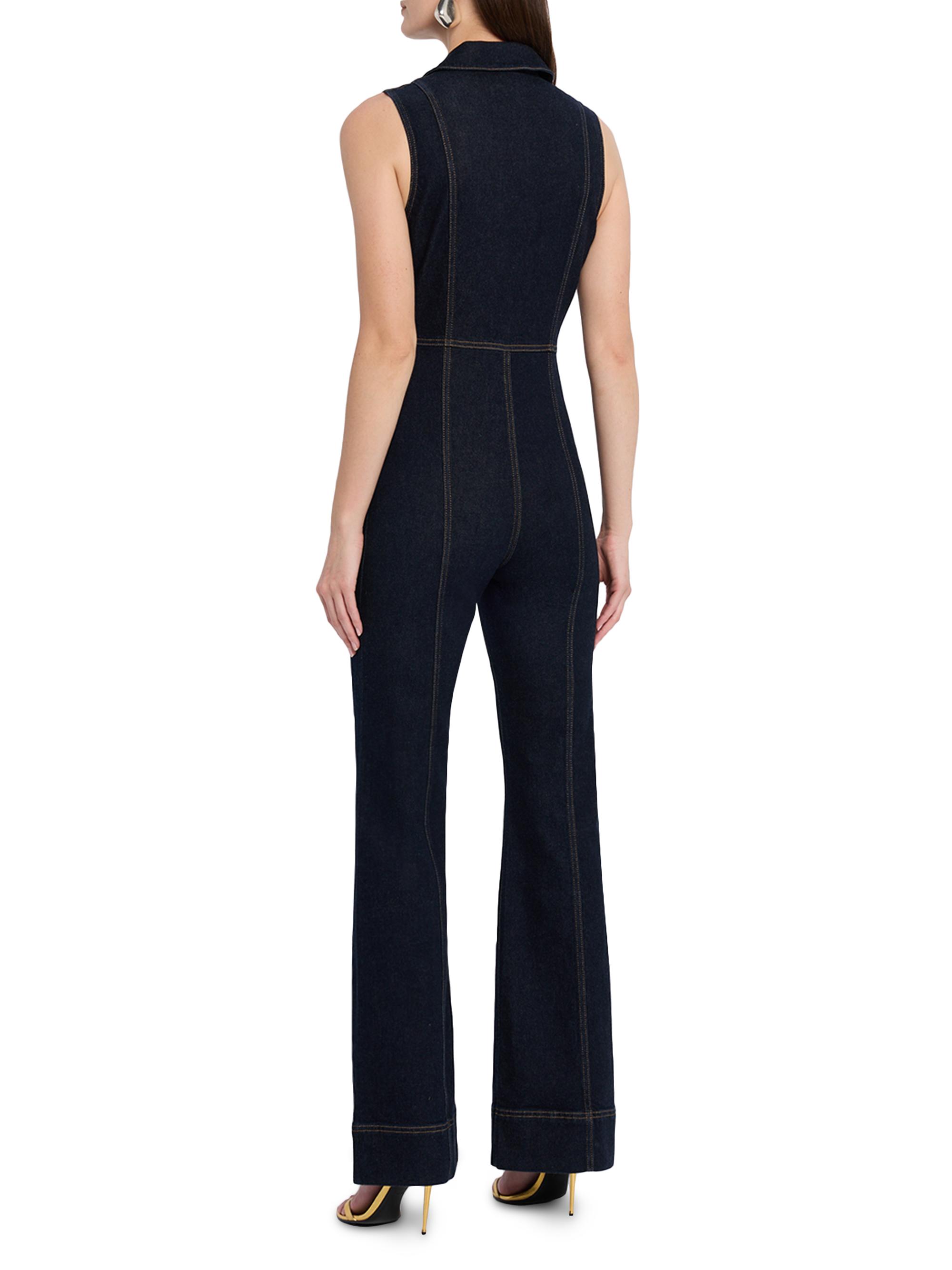 ALICE + OLIVIA Rachel Stretch Denim Jumpsuit | Saks Fifth Avenue