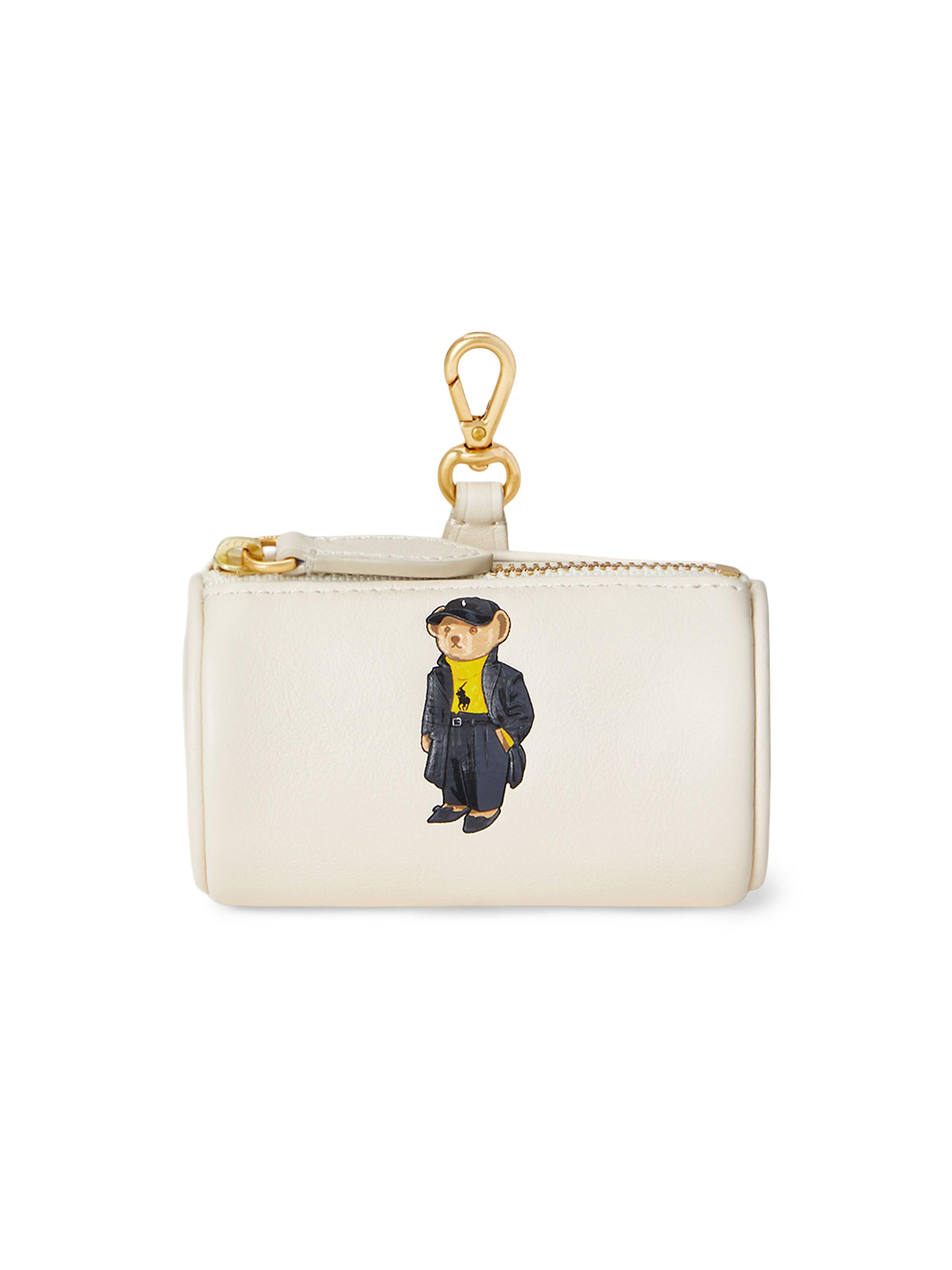 Polo Ralph Lauren Women's Holiday Bear Leather Card Case -