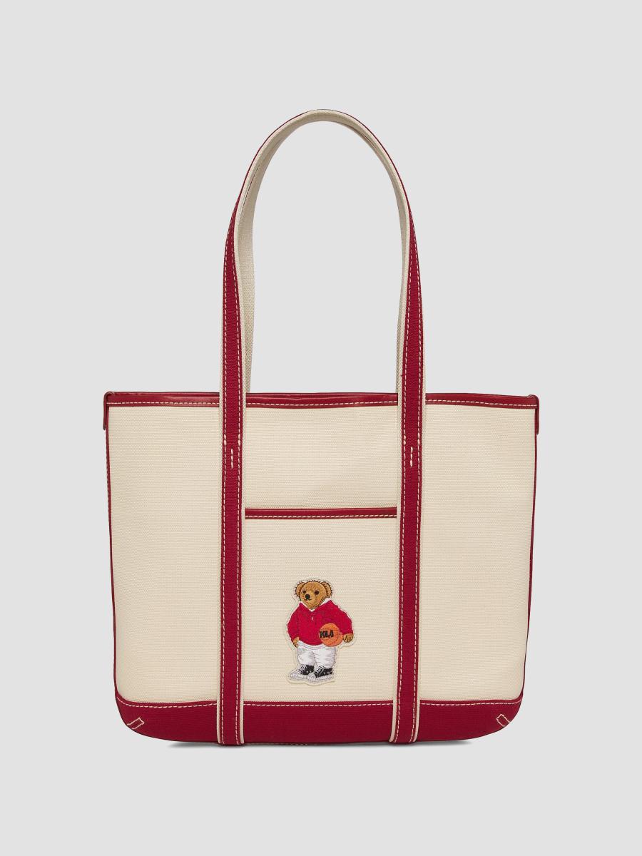 Polo Ralph Lauren Polo Bear Canvas Tote Bag | Saks Fifth Avenue