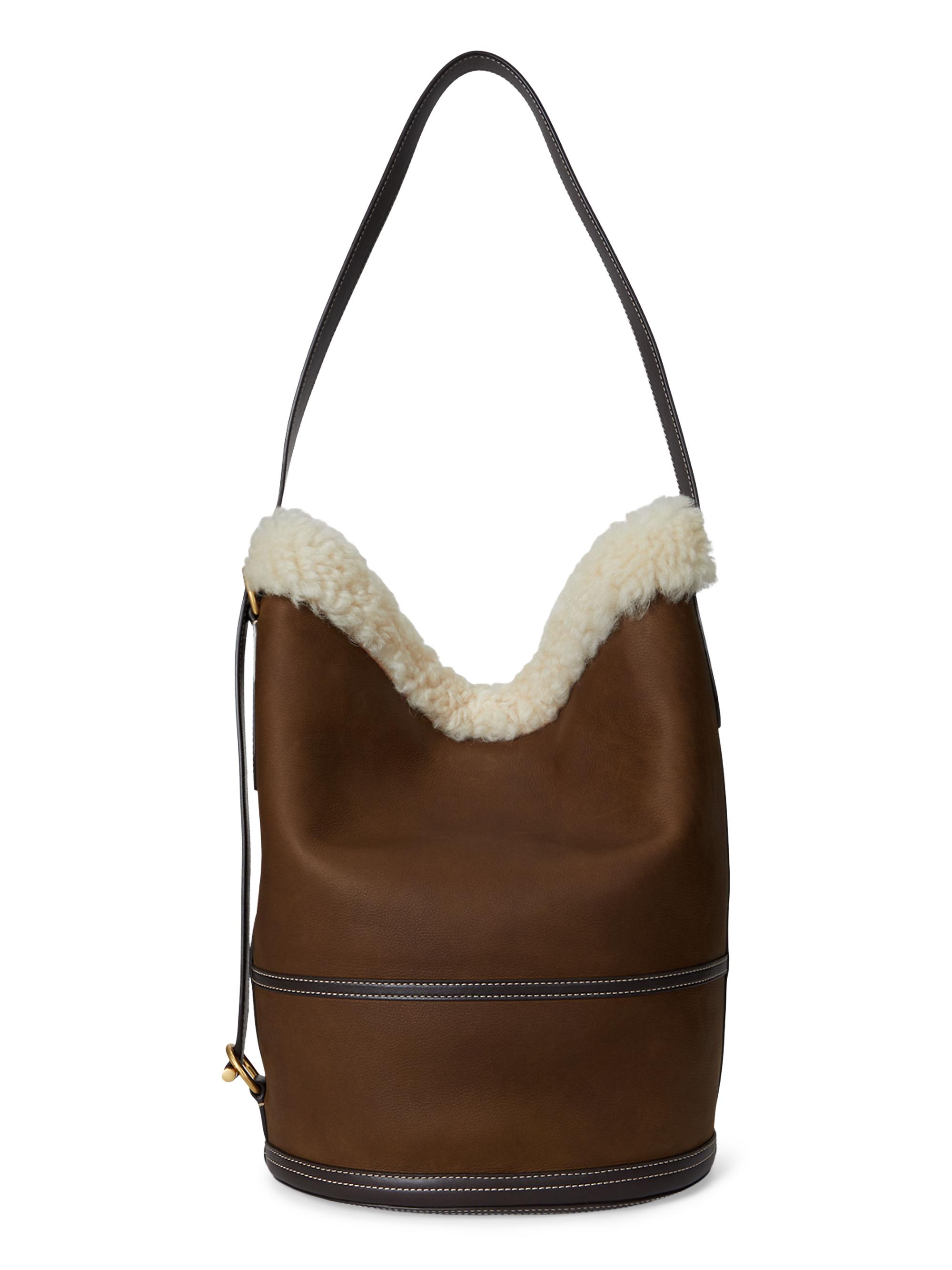 Polo Ralph Lauren Large Polo ID Suede Shoulder Bag | Saks Fifth Avenue